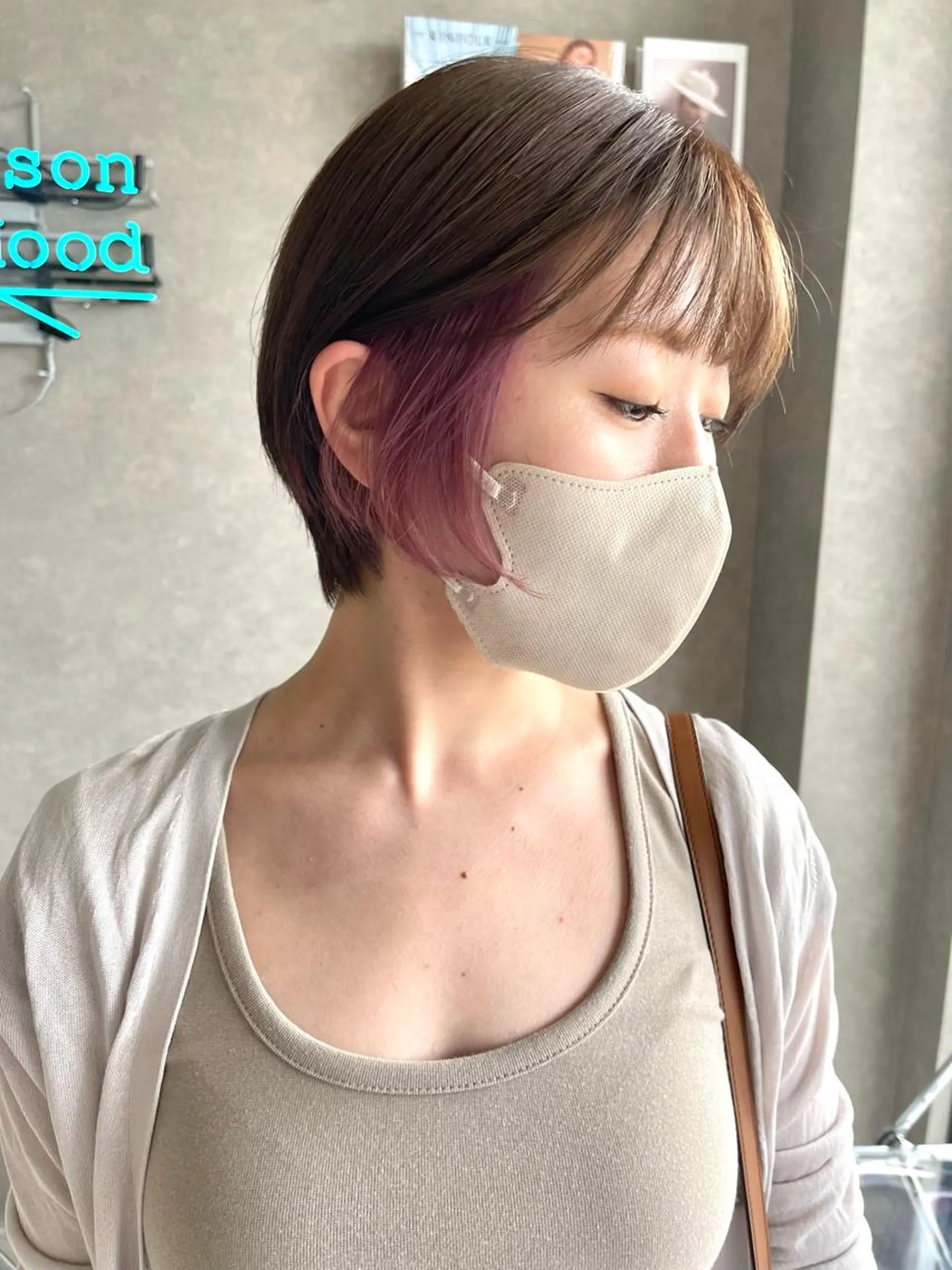ショート カラー カット ヘアカラー トリートメント 一ノ瀬 暁のヘアスタイル