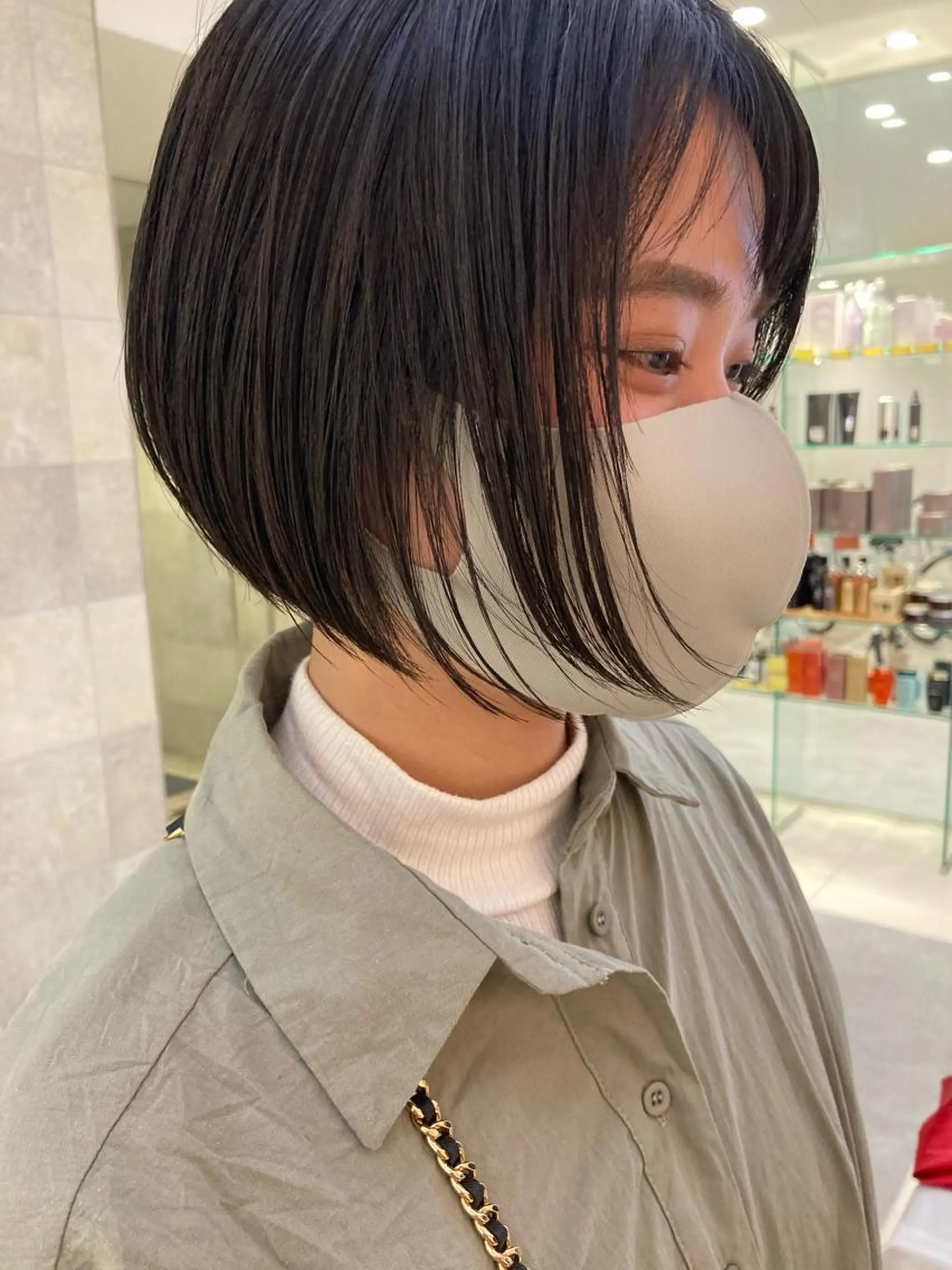 ショート ボブ カット トリートメント 田中 あかねのヘアスタイル