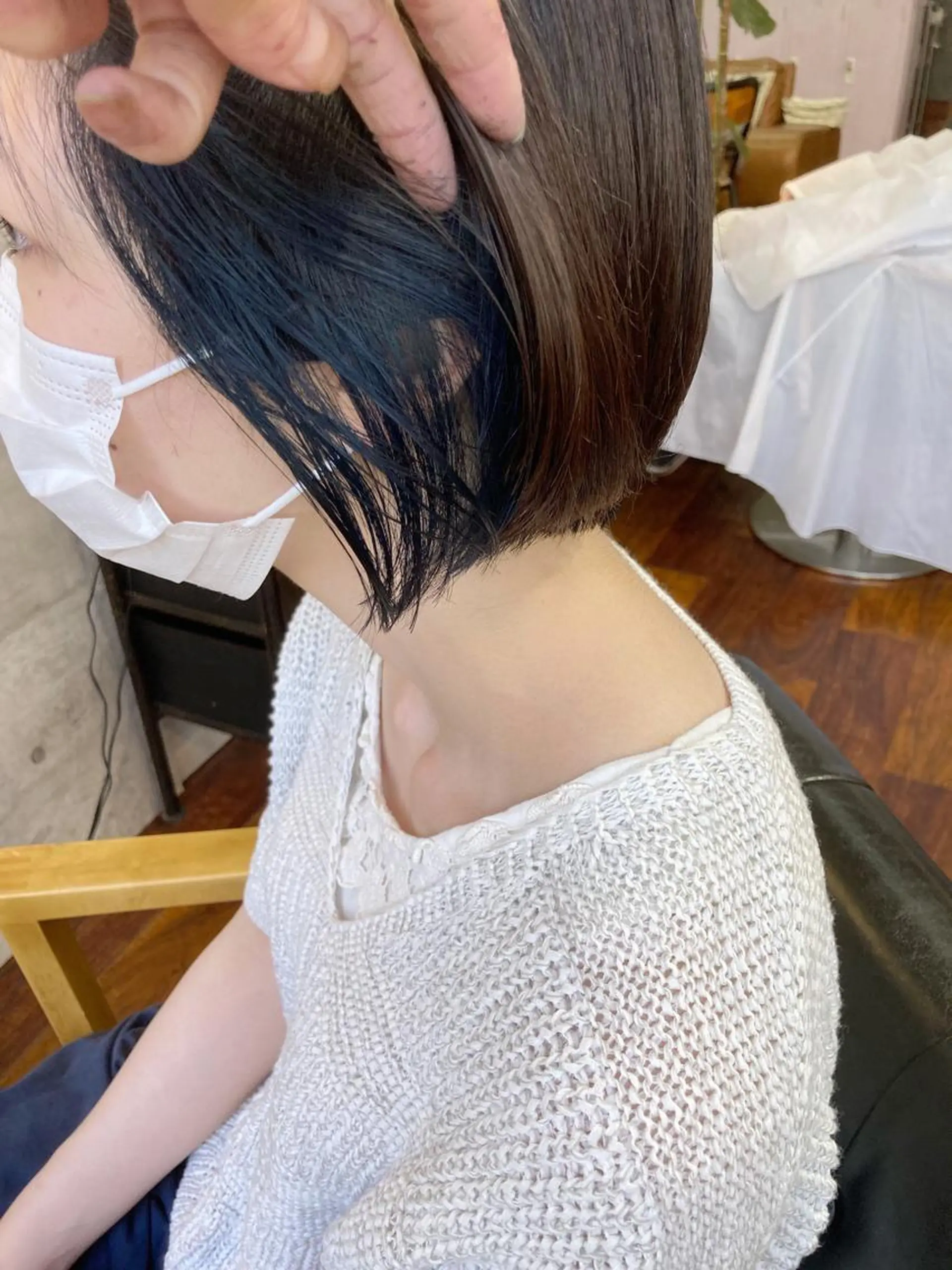 ショート カラー ブルーカラー カット ヘアカラー 小木曽智美 /ボブ/ショートのヘアスタイル