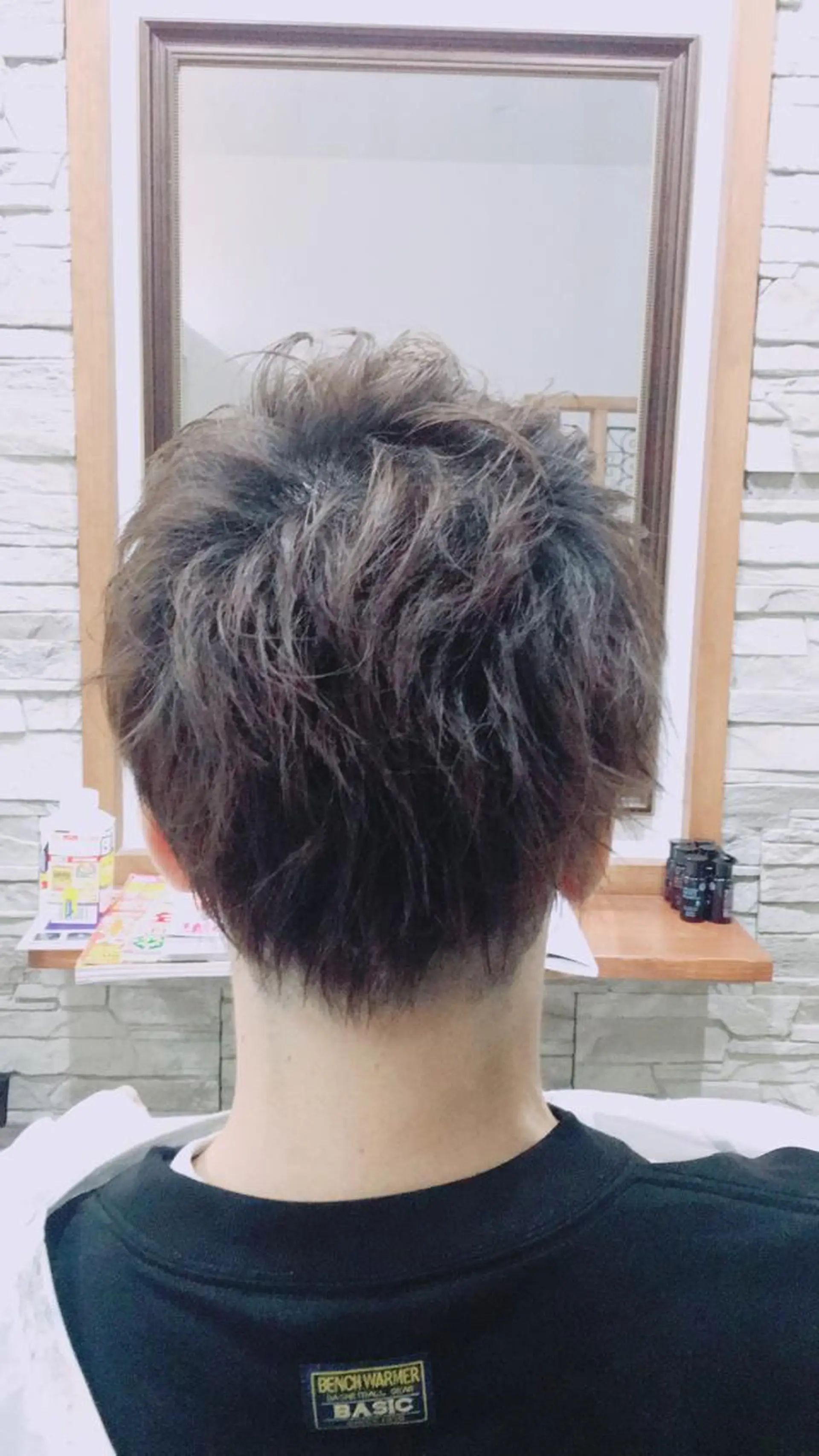 ショート カラー メンズ アッシュ ショートヘア カット ヘアカラー hair salon el soluz所属・山岡 秀規のヘアスタイル