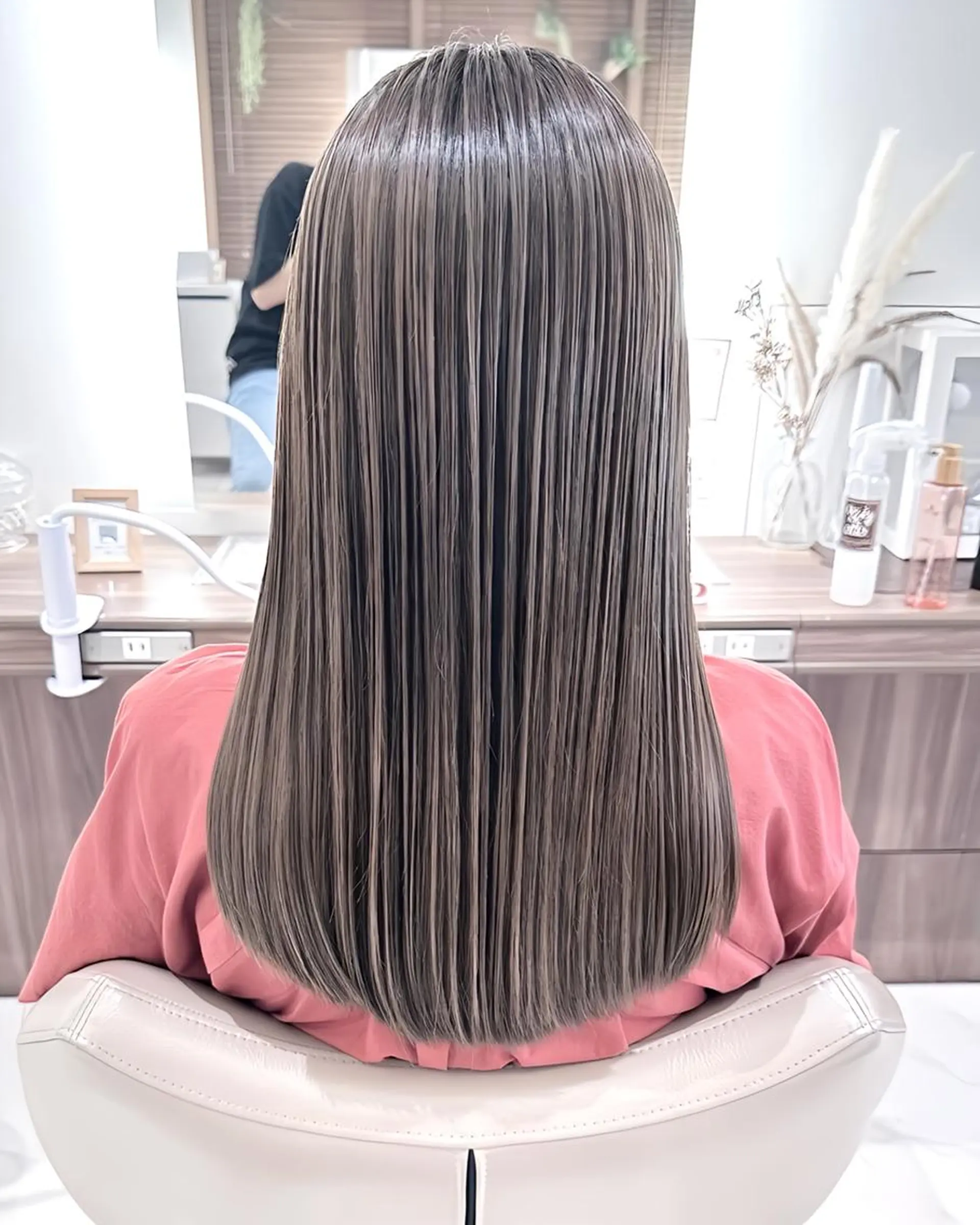 カラー ロング 髪質改善 ヘアカラー トリートメント ＡＳＨ大宮/ブリーチ 髪質改善/カラーのヘアスタイル