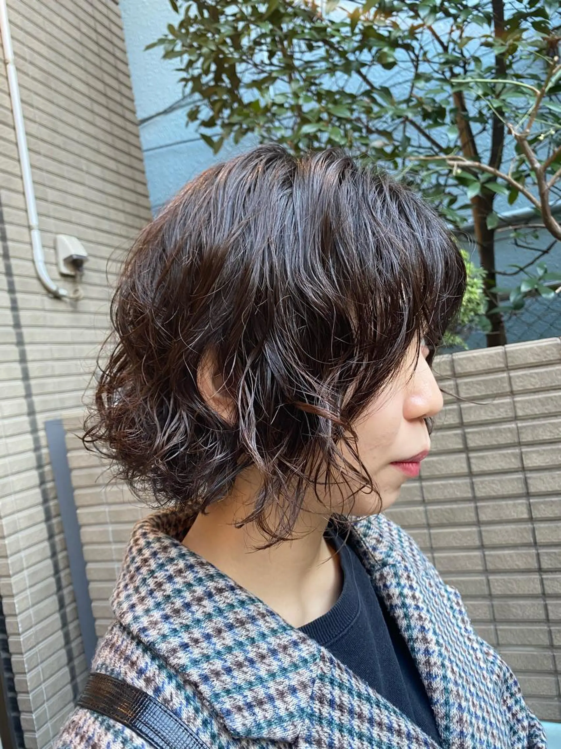 ミディアム パーマ ミディアムパーマ カット パーマ 小山功陽 /メンズスタイルのヘアスタイル