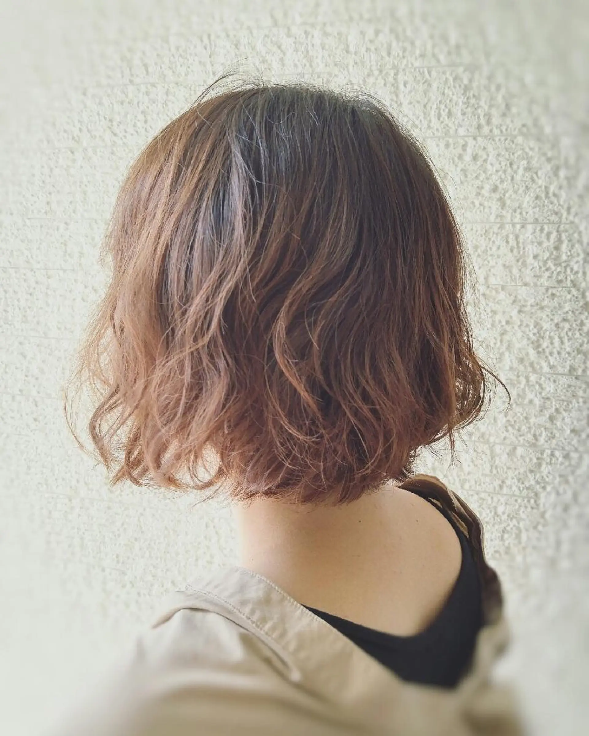 ミディアム パーマ カラー SaKai Nozomiのヘアスタイル
