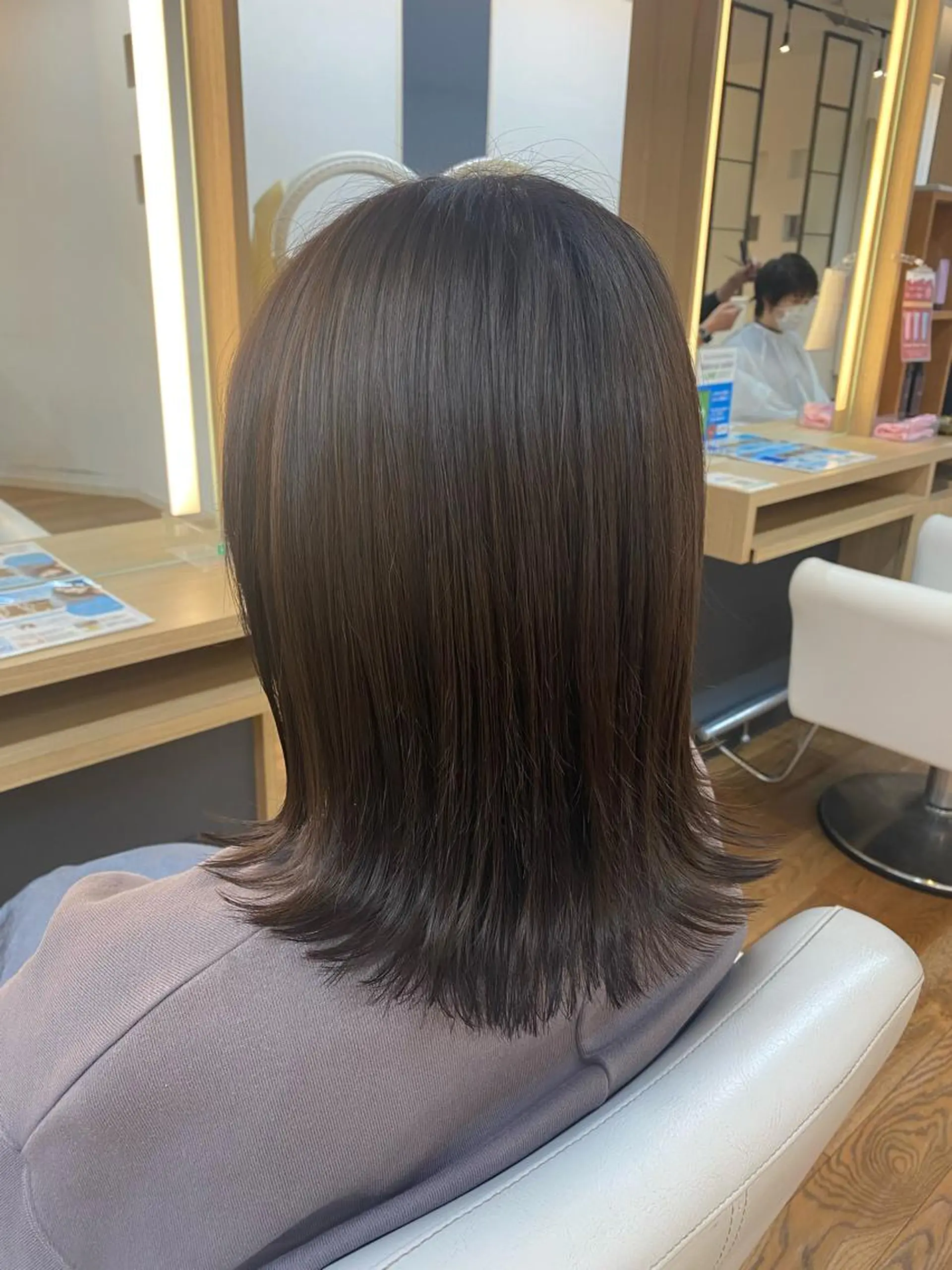 ミディアム カラー ヘアアレンジ 韓国ヘア sasugaのヘアスタイル