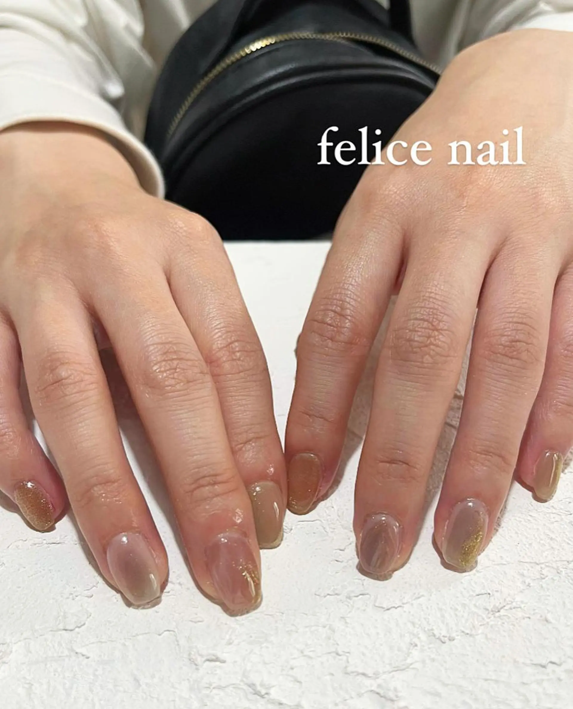 ネイル ジェルネイル ミラーネイル ニュアンスネイル オフィスネイル パラジェル felice nailのネイルデザイン
