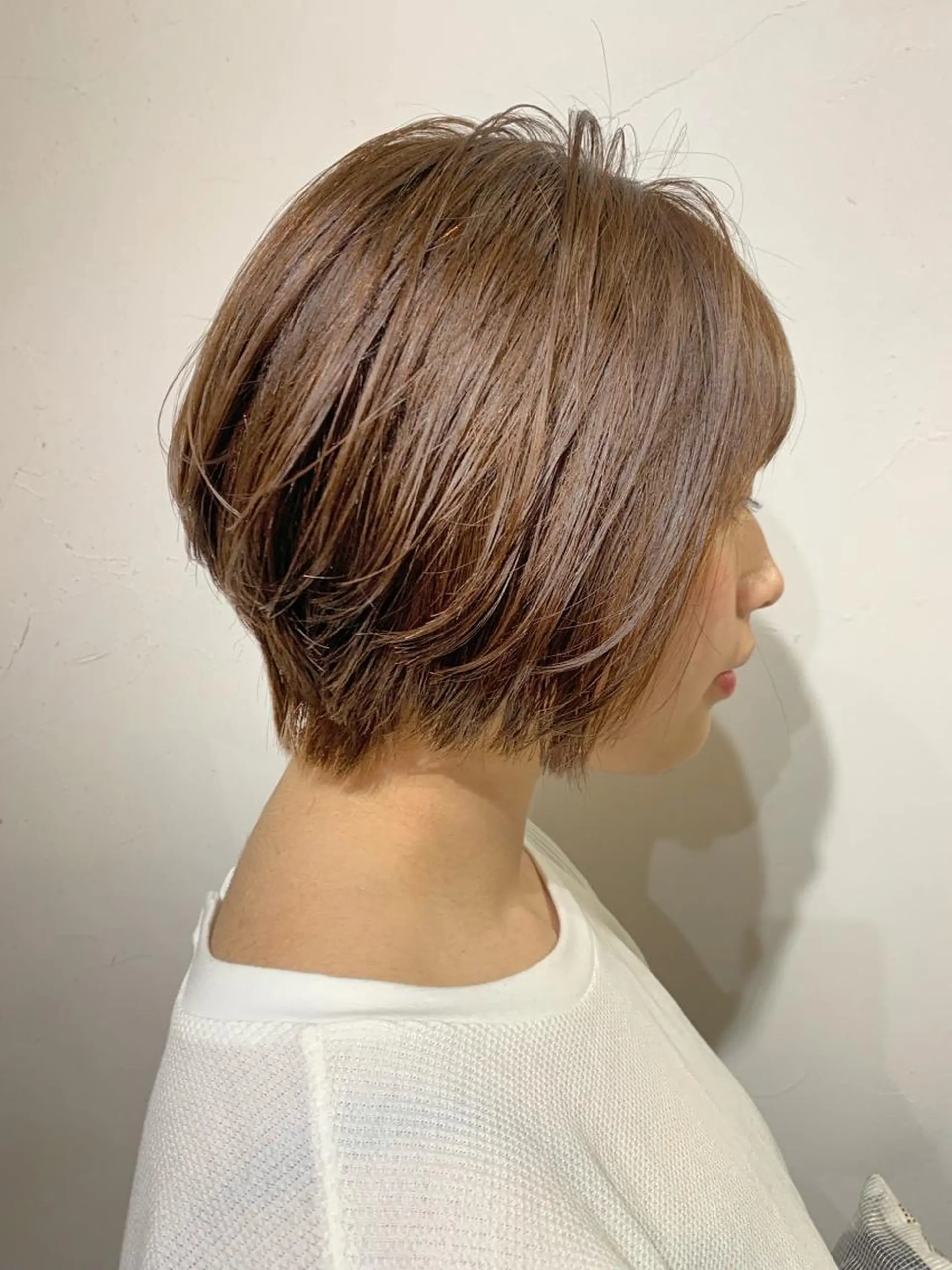 ショート カラー ブラウンカラー モカブラウン ショートヘア 柾本 寛貴のヘアスタイル