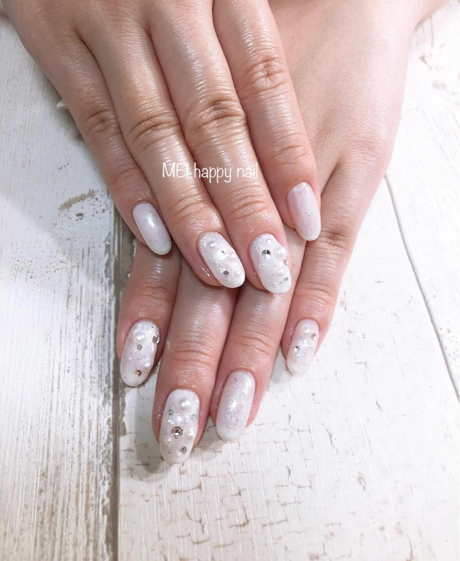 ネイル オーロラネイル ジェルネイル パラジェル 北浦和 自爪育成ケアのネイルデザイン