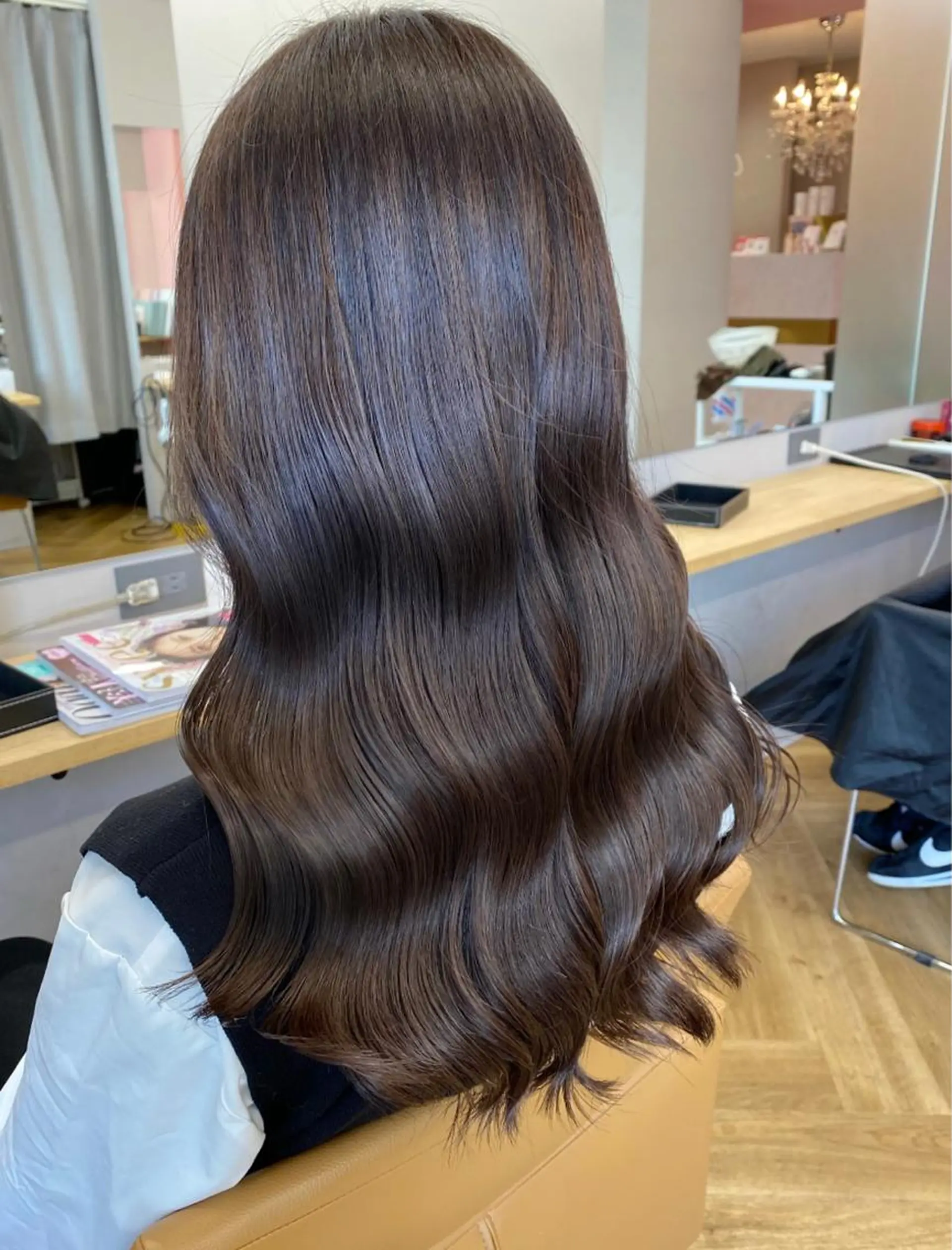ミディアム カラー イルミナカラー トリートメント カット ヘアカラー トリートメント ヘアセット プル艶職人/ にしものヘアスタイル