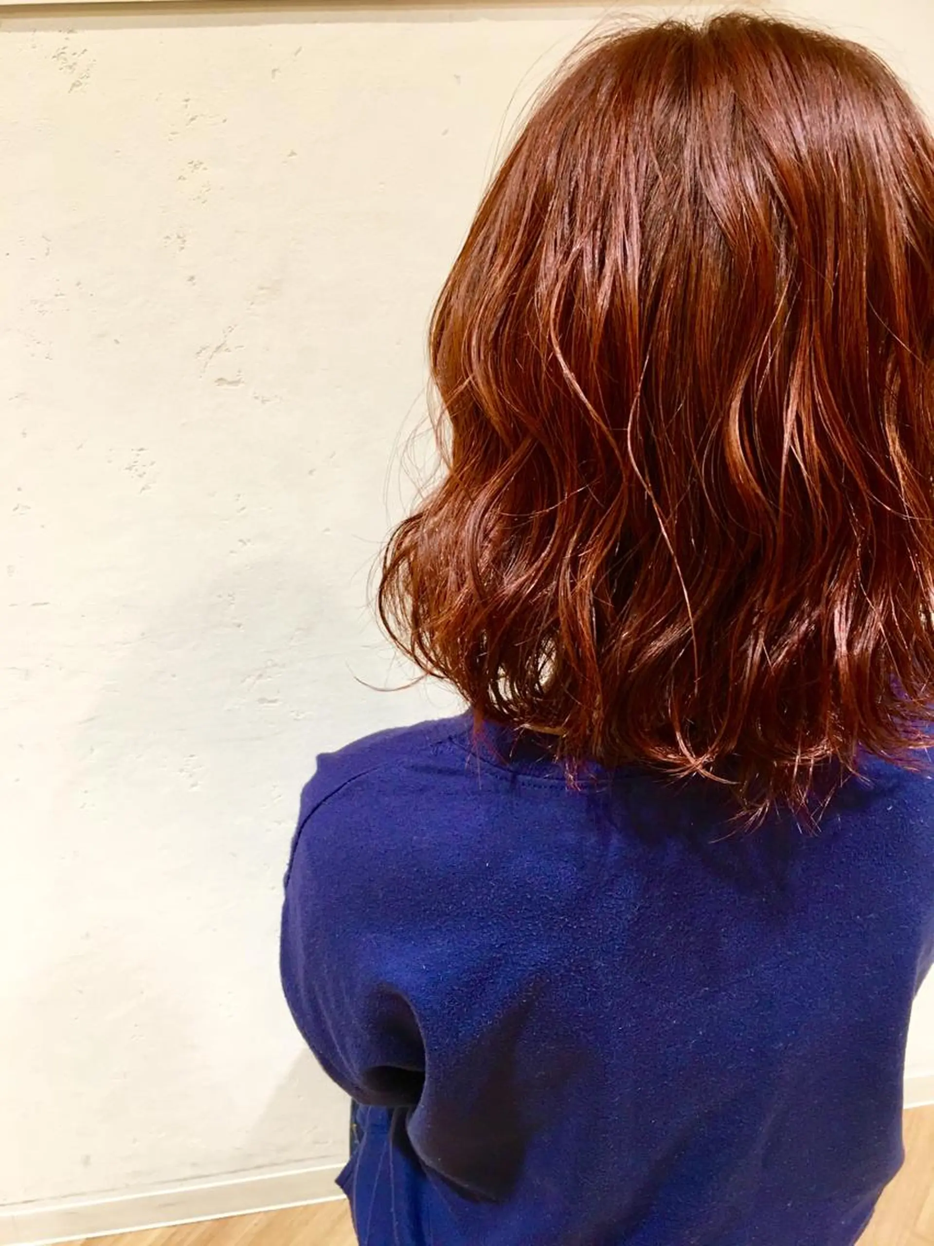 ミディアム カラー 長江 諒のヘアスタイル