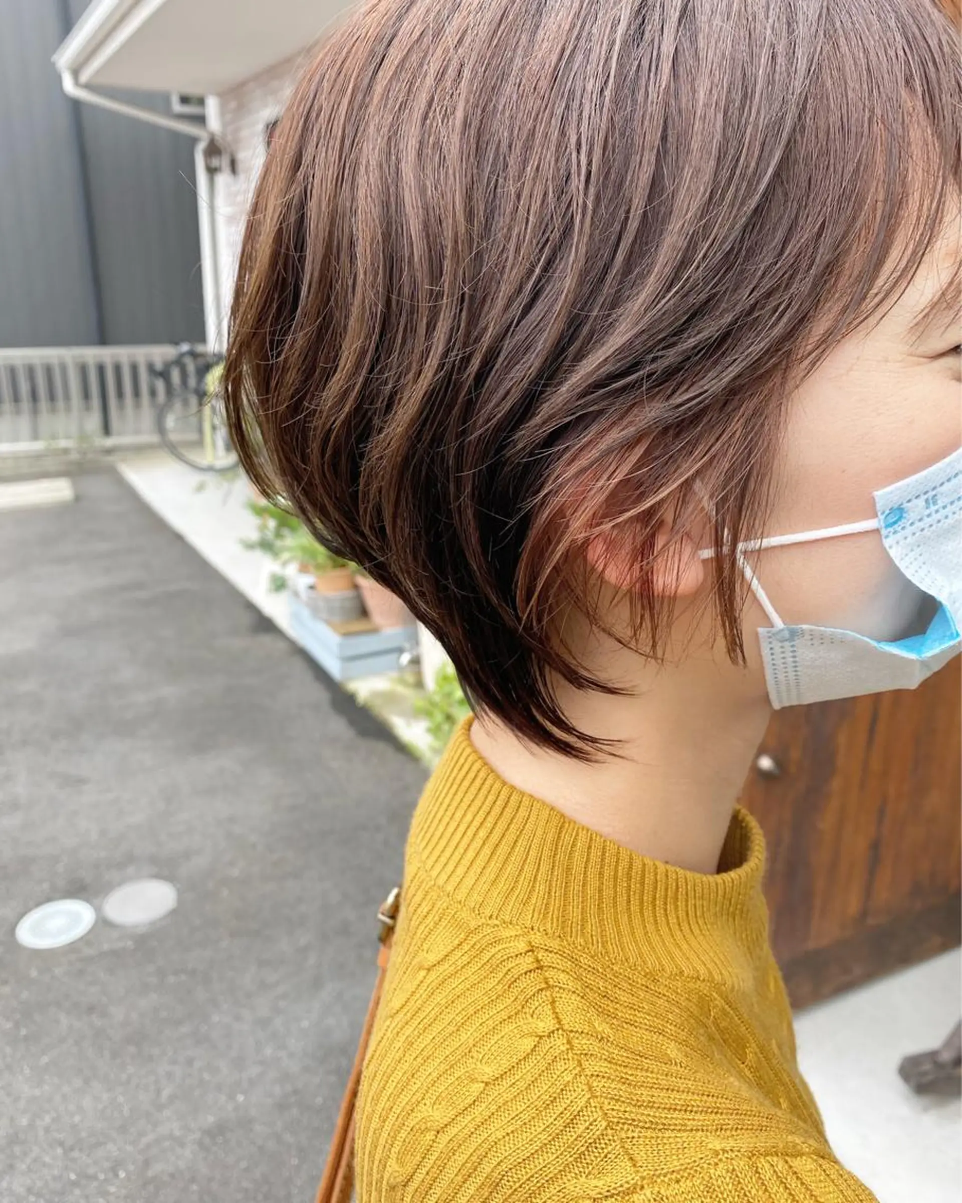 ショート カラー ベージュカラー インナーカラー 顔周りカット カット ヘアカラー トリートメント 【浜松・豊橋】 ニシモトのヘアスタイル