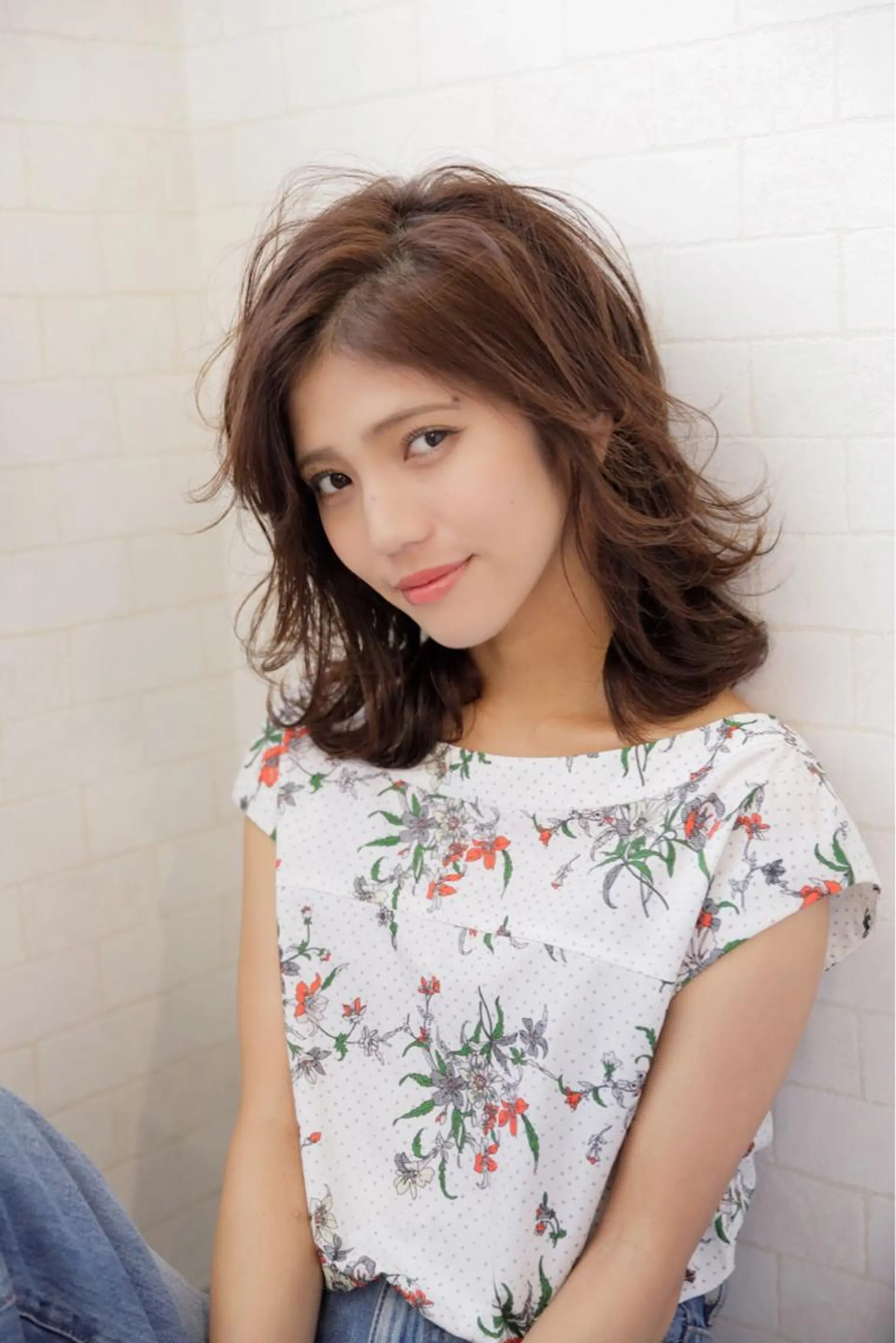 ミディアム 神野 雅樹のヘアスタイル