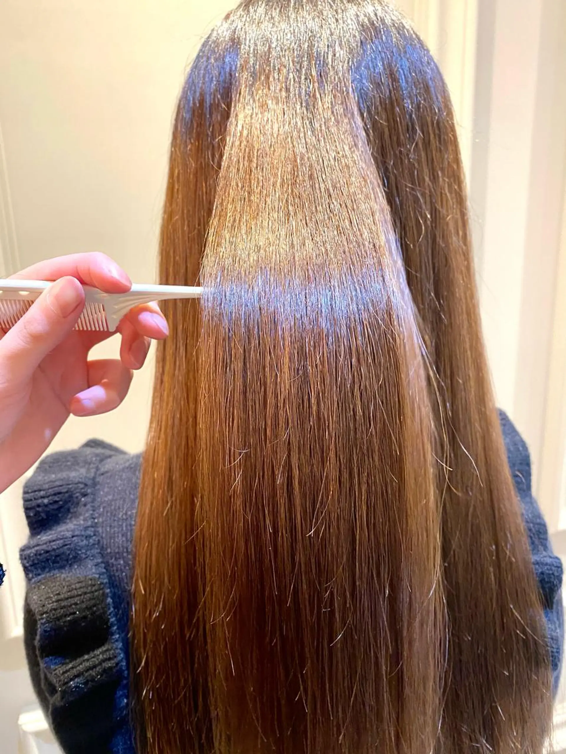 ロング パーマ グレージュ/レイヤー /韓国ヘア/RISAのヘアスタイル