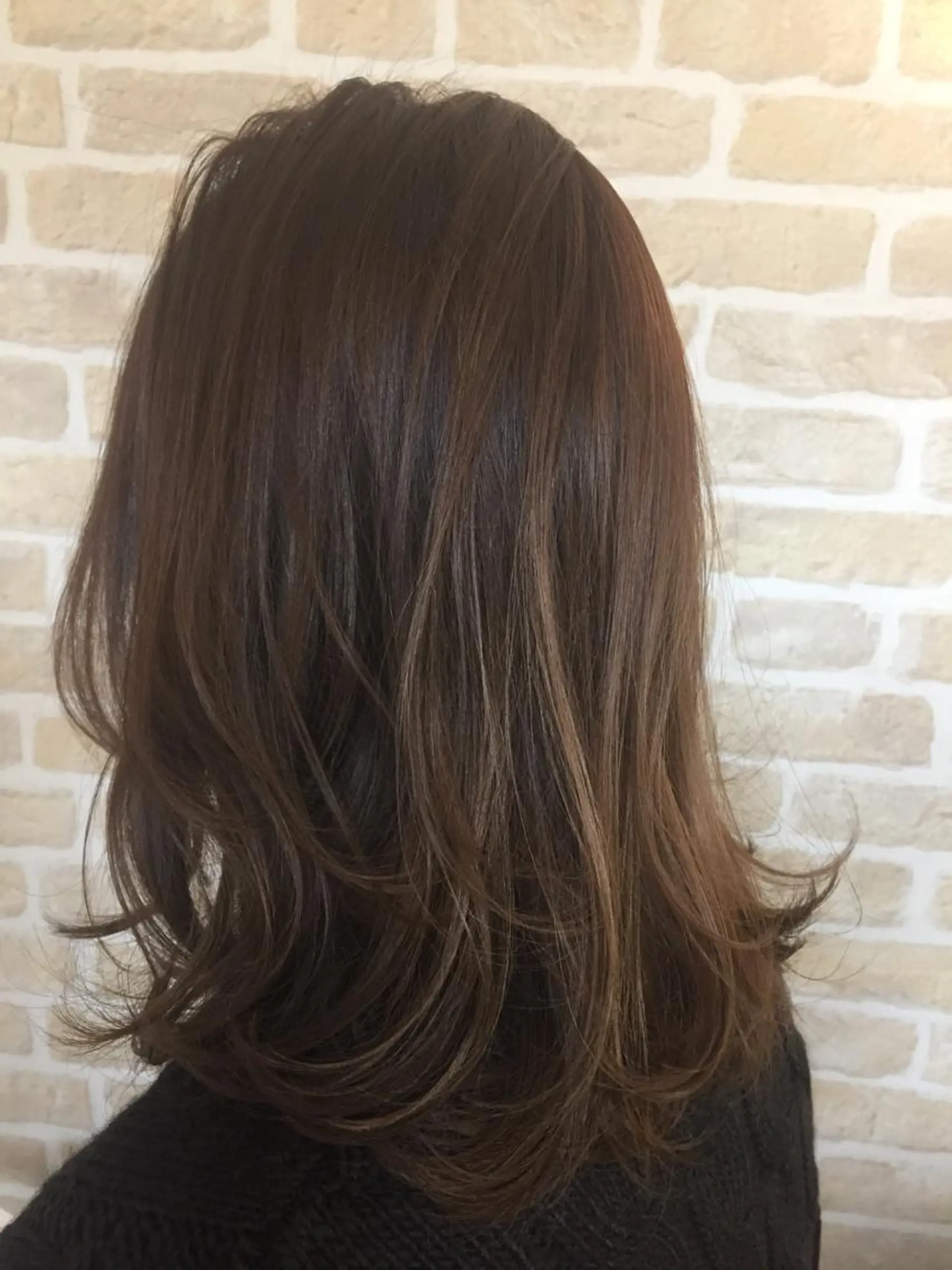 ミディアム カラー 髪質改善 LIME 長野駅のヘアスタイル