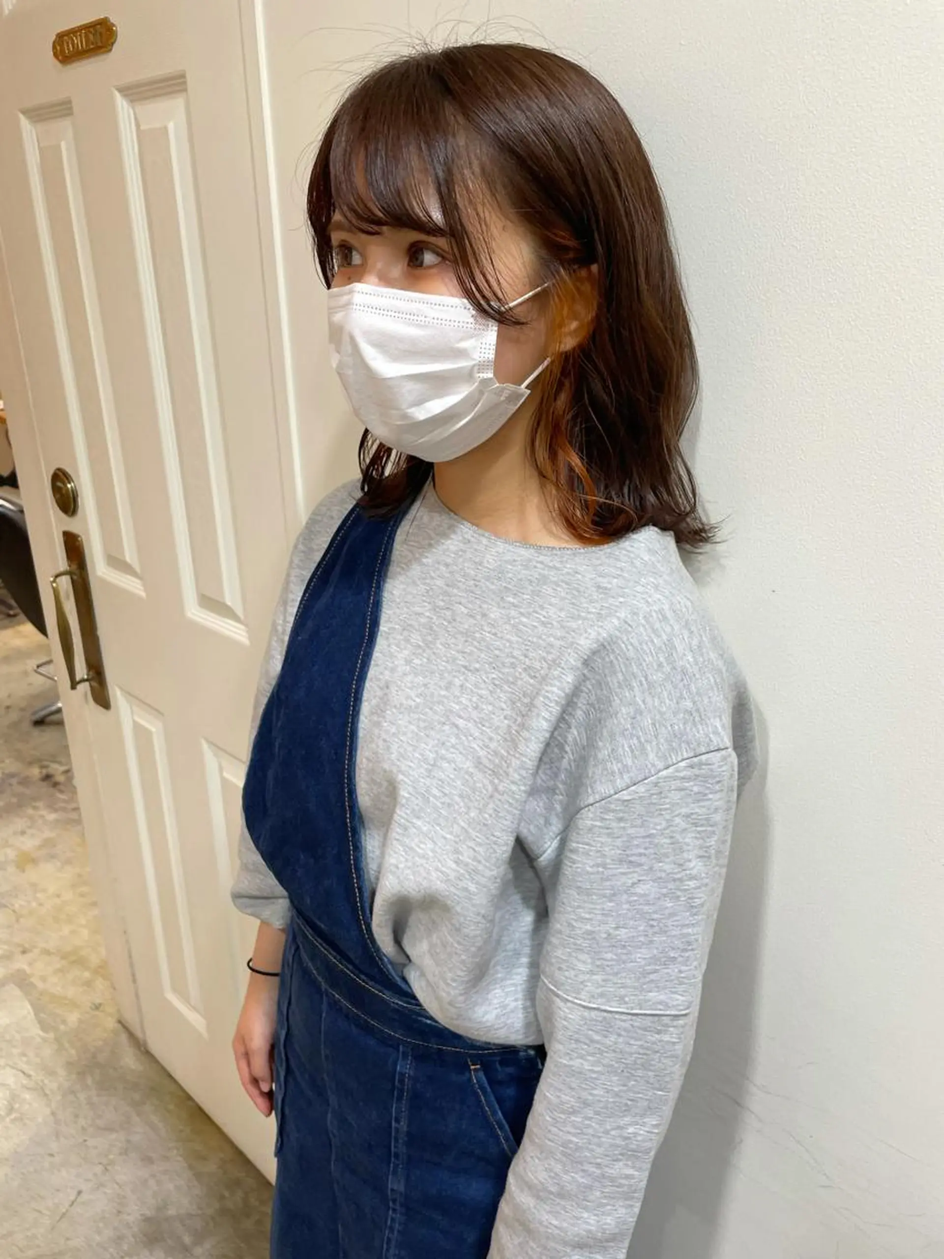 ミディアム カラー ヘアカラー トリートメント MIOベージュカラー 柔らかいカラーのヘアスタイル