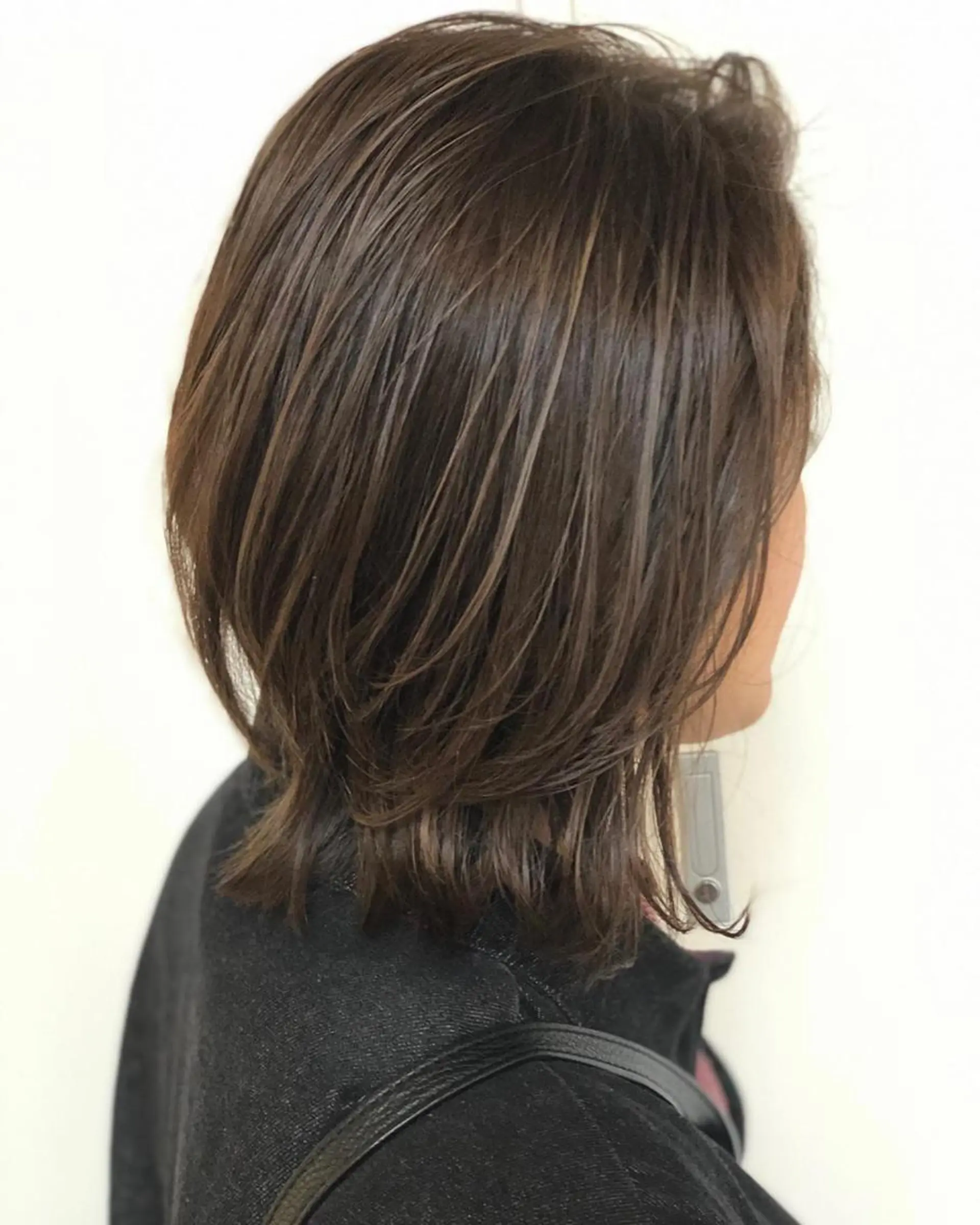 ミディアム カラー ハイライトカラー ハイライト レイヤーカット カット ヘアカラー 【大人髪】men's パーマ/潤艶髪のヘアスタイル