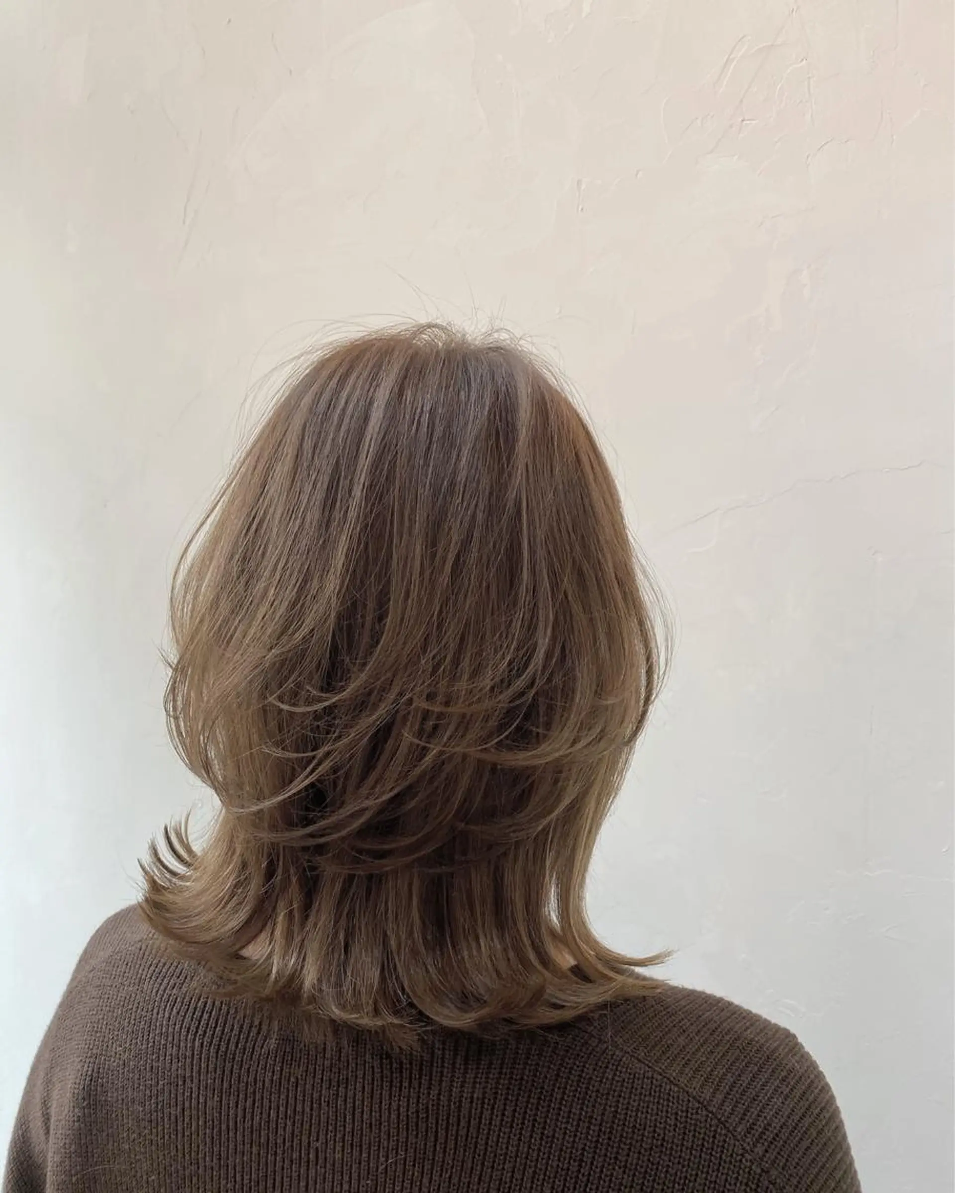 ミディアム レイヤーカット ヘアーサロン アルカンシエルのヘアスタイル