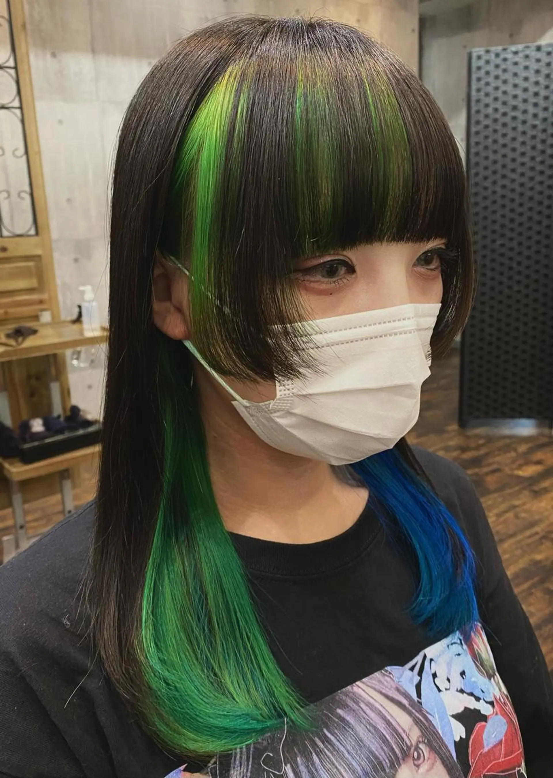 セミロング カラー ブルーカラー ルジャルダン戸塚 🌼ゆきののヘアスタイル