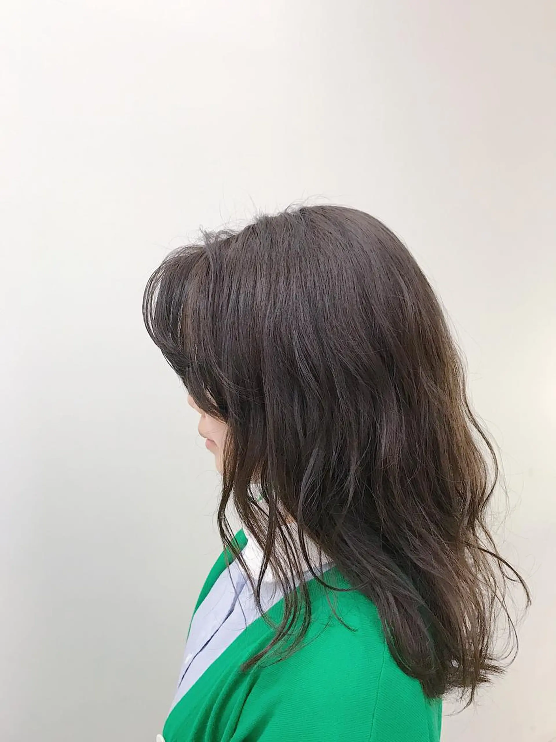 セミロング パーマ ブリーチカラー/ 岩破瑞希のヘアスタイル