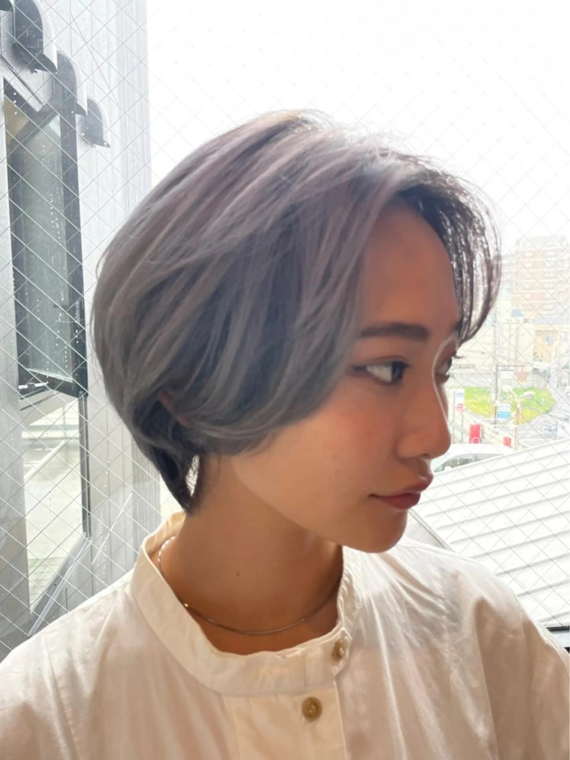 ショート カラー ヘアカラー&縮毛矯正 STAR☆RIVERのヘアスタイル