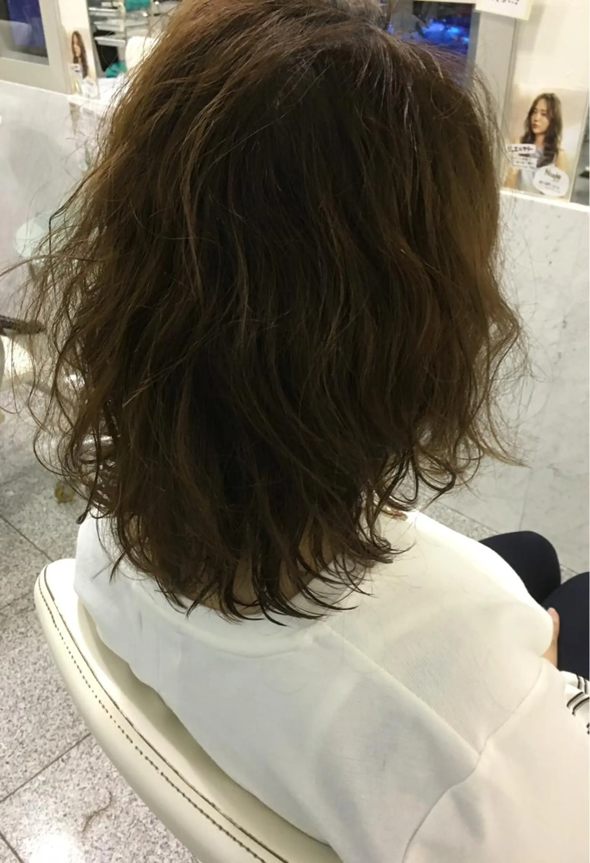 ミディアム パーマ ミディアムパーマ 川合 勇気のヘアスタイル