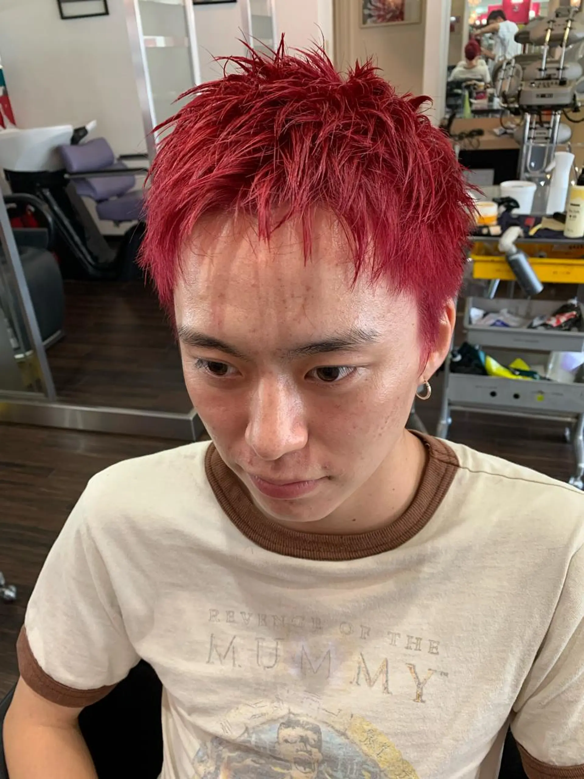 ショート カラー ダブルカラー カット ヘアカラー 西尾 太郎のヘアスタイル