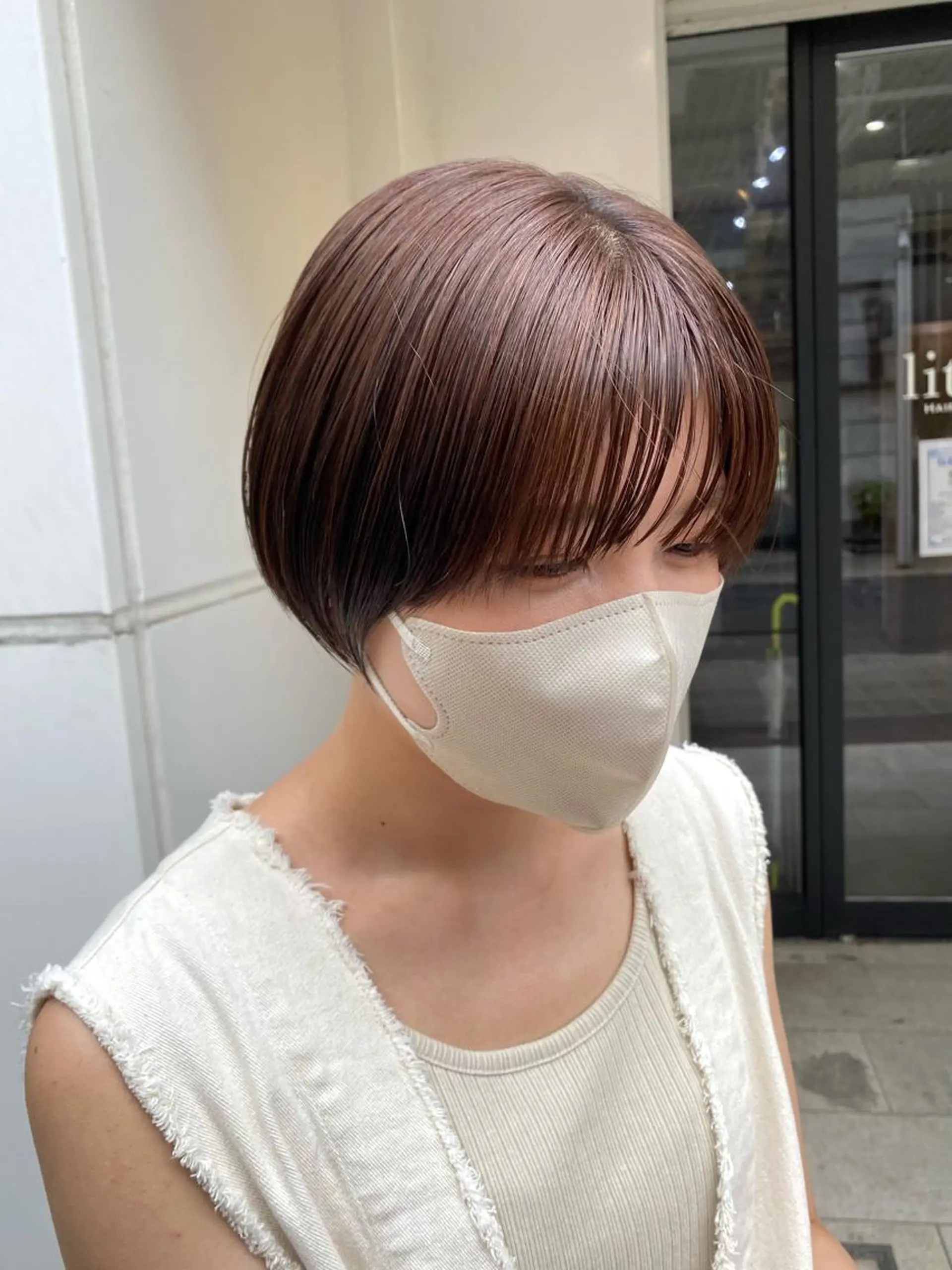 ショート カラー 透明感カラー 広島/ボブ/レイヤー 🌿‬wakabaのヘアスタイル