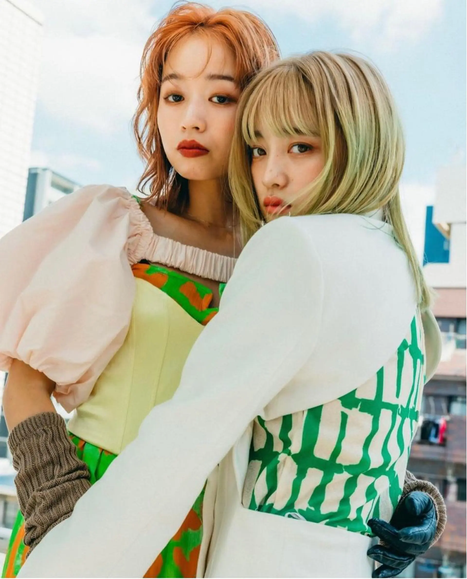 ミディアム カラー 河西 彩香/ブリーチカラーのヘアスタイル