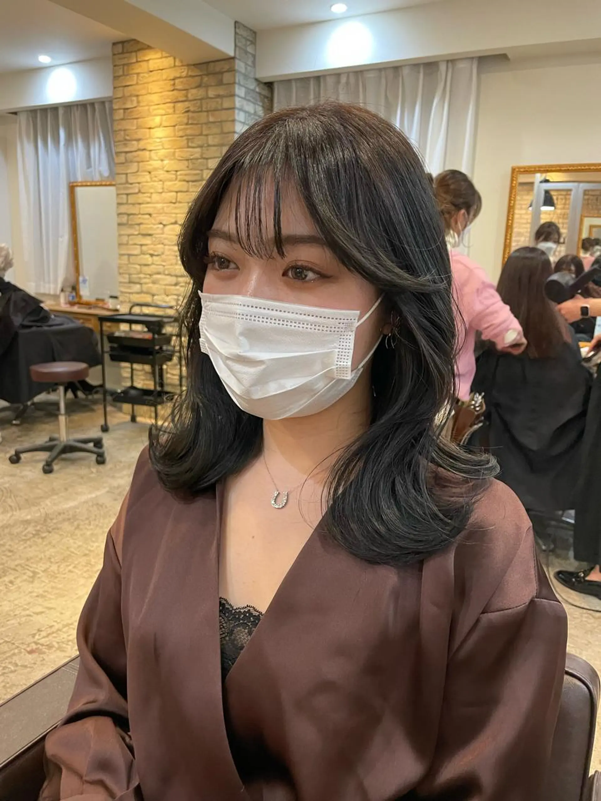 ミディアム カラー ヘアアレンジ くびれヘア 韓国風ヘア カット ヘアカラー トリートメント ヘアセット 髪質改善特化 🫧松野力也のヘアスタイル