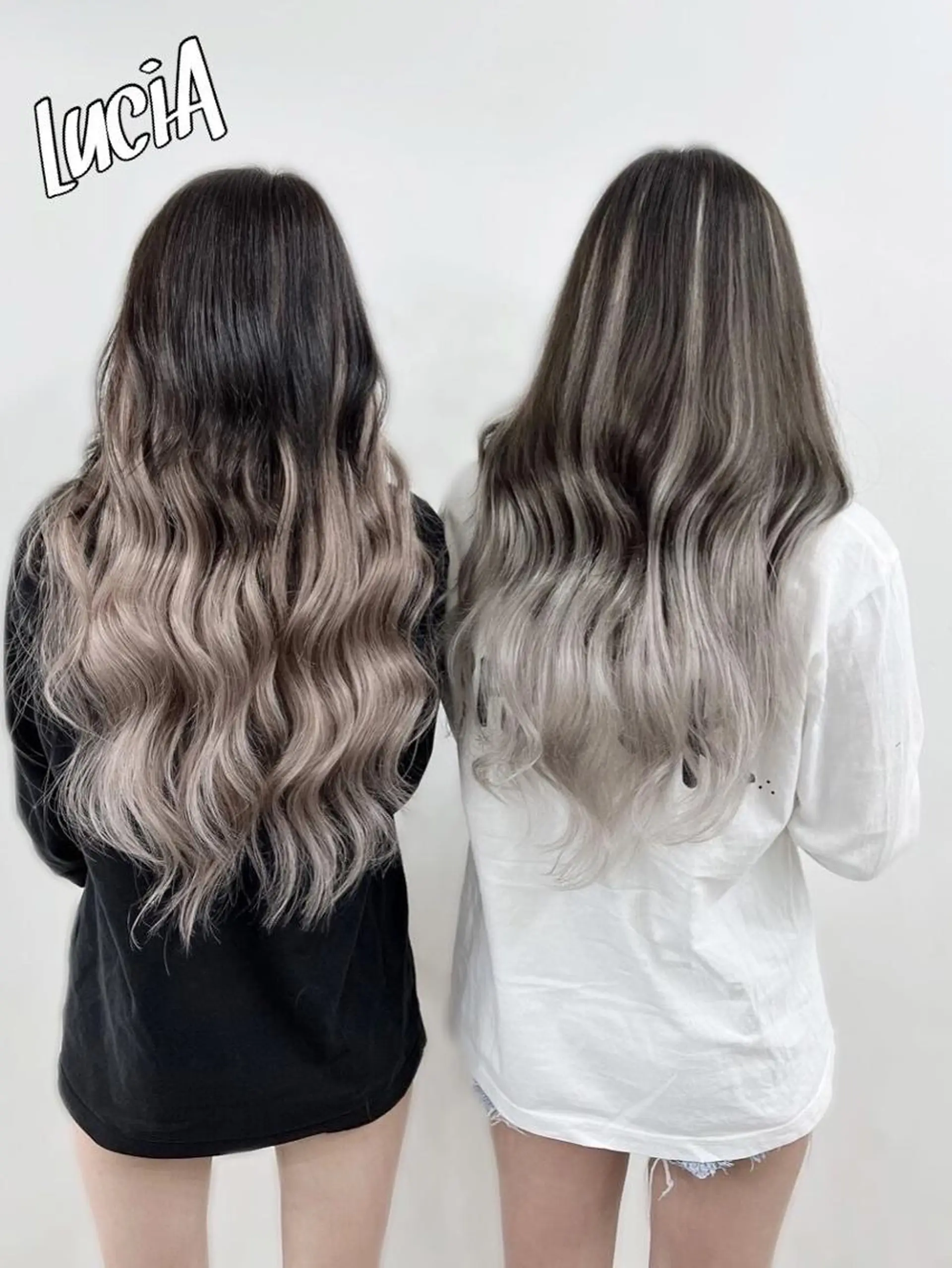 ロング カラー エクステ LuciAのヘアスタイル