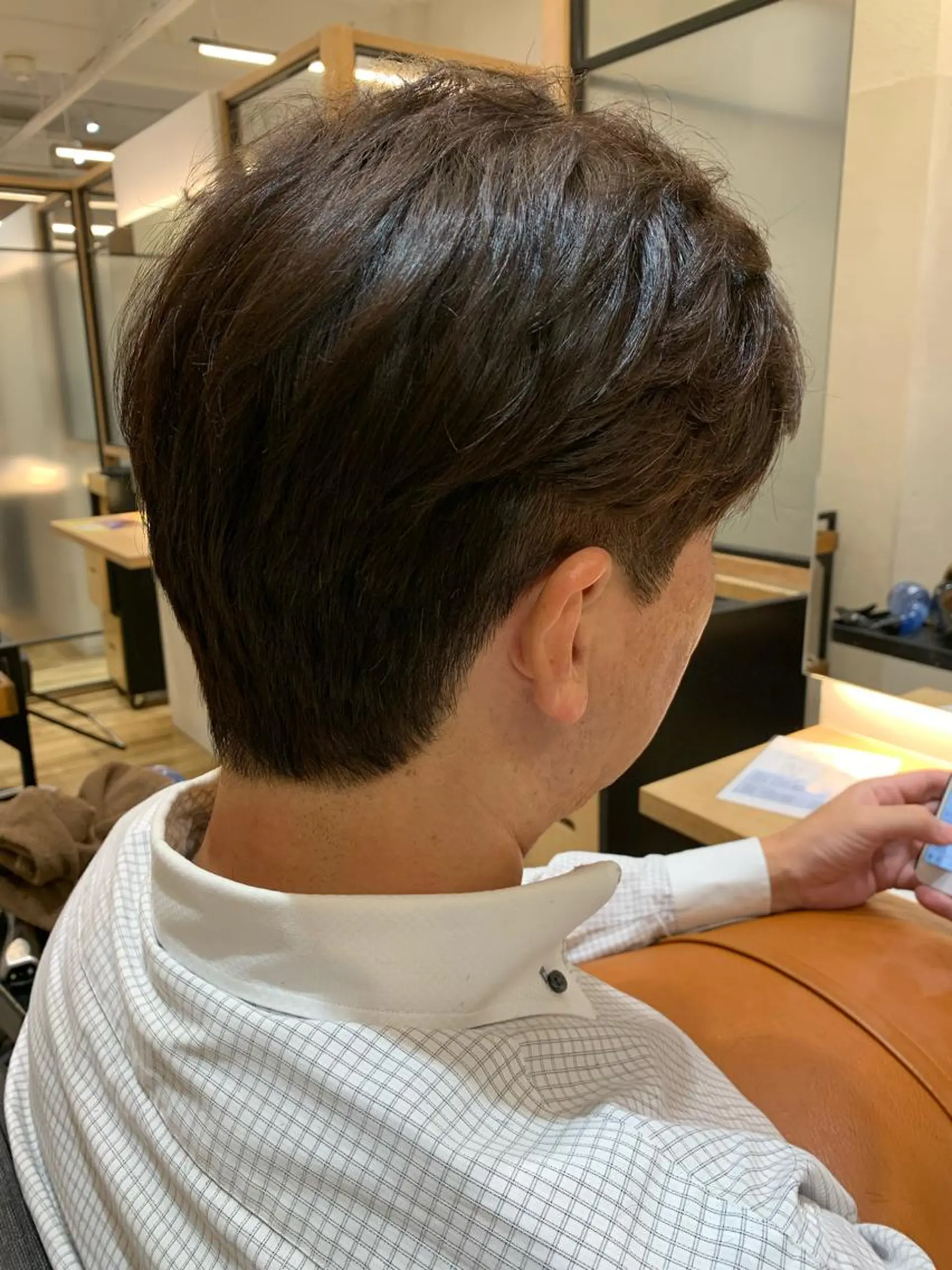 メンズ センターパート 刈り上げ ゆうき あすかのヘアスタイル