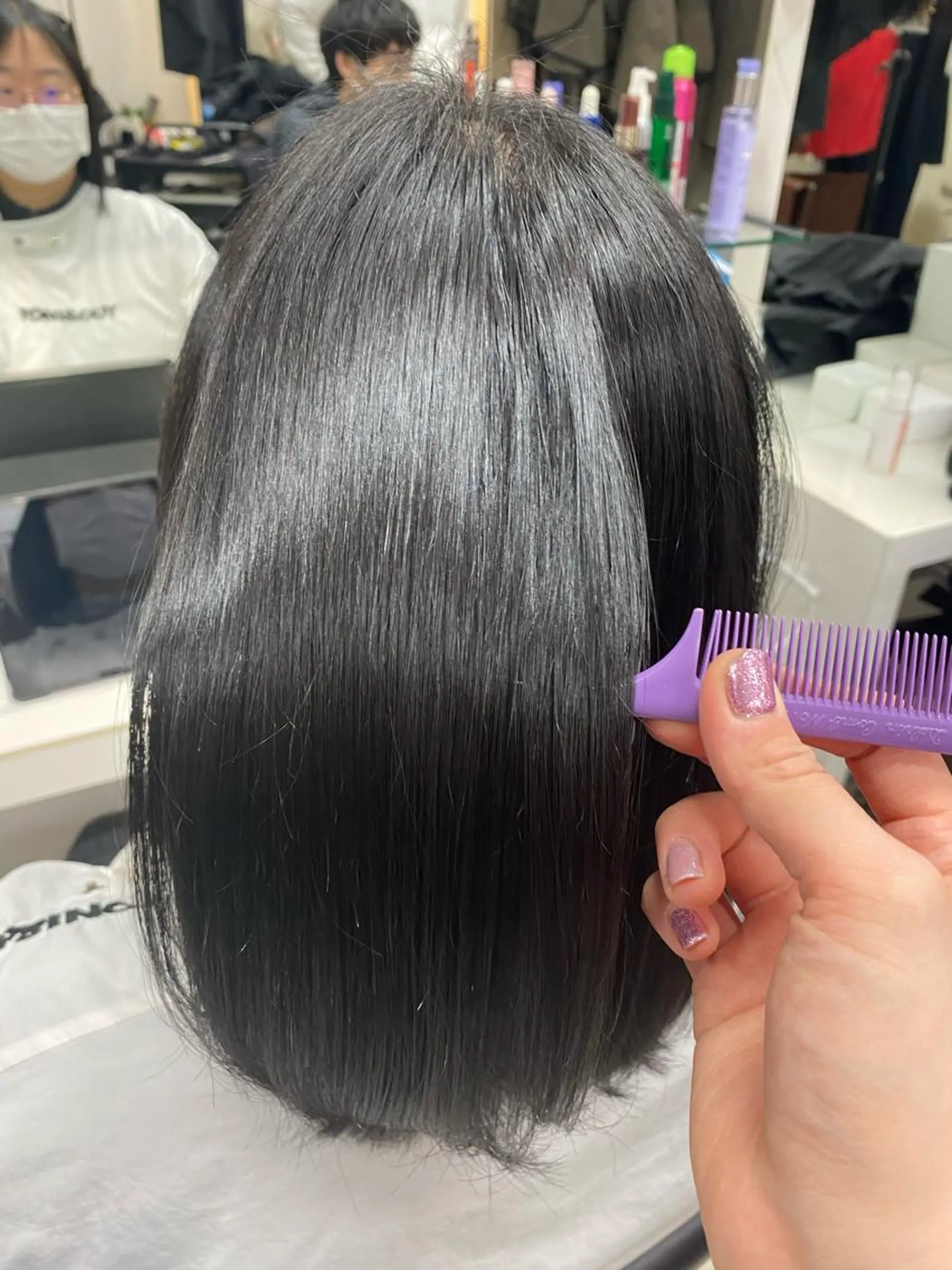 ミディアム パーマ 星野 菜月のヘアスタイル