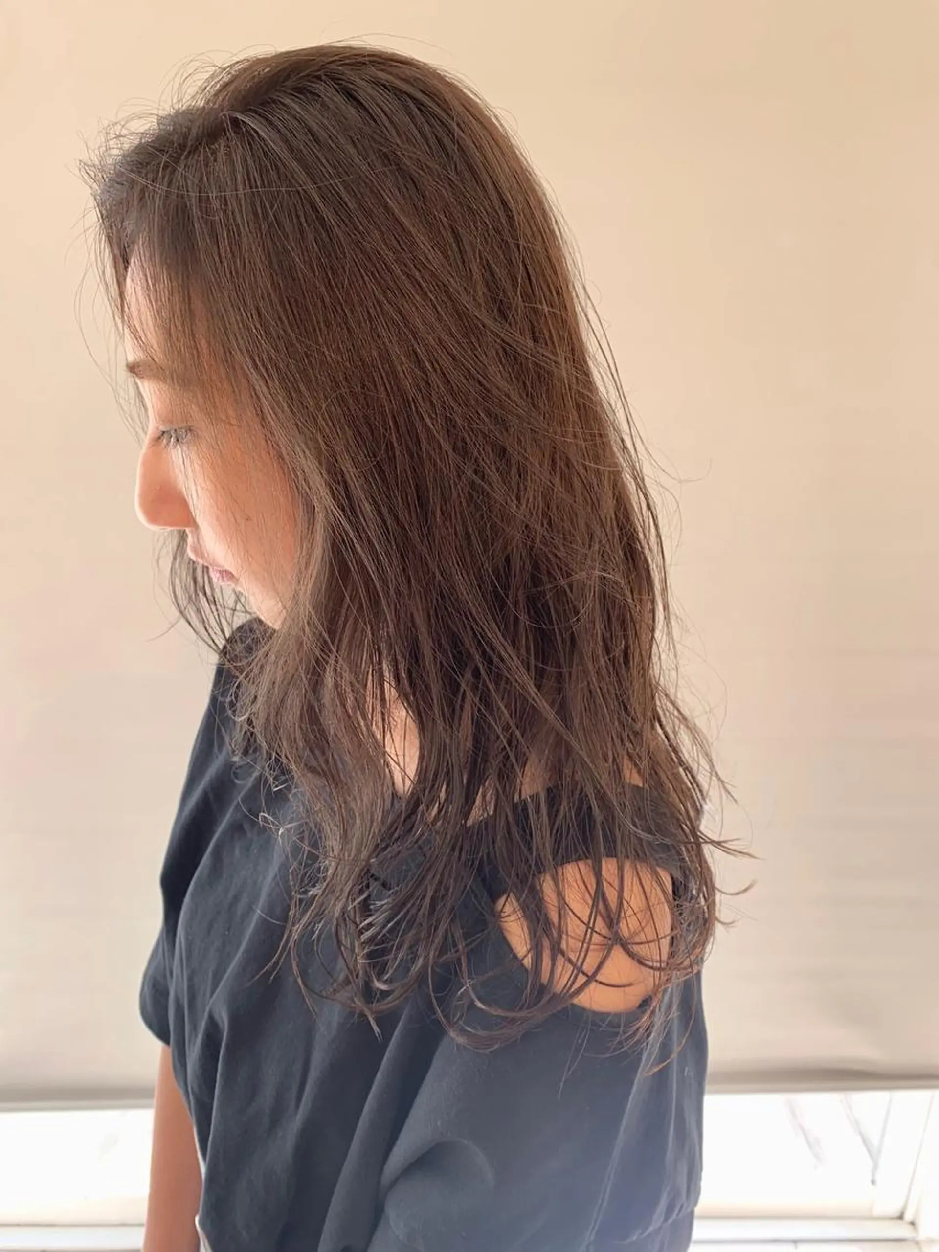 セミロング カラー パーマ ヘアアレンジ 加藤 綾華のヘアスタイル