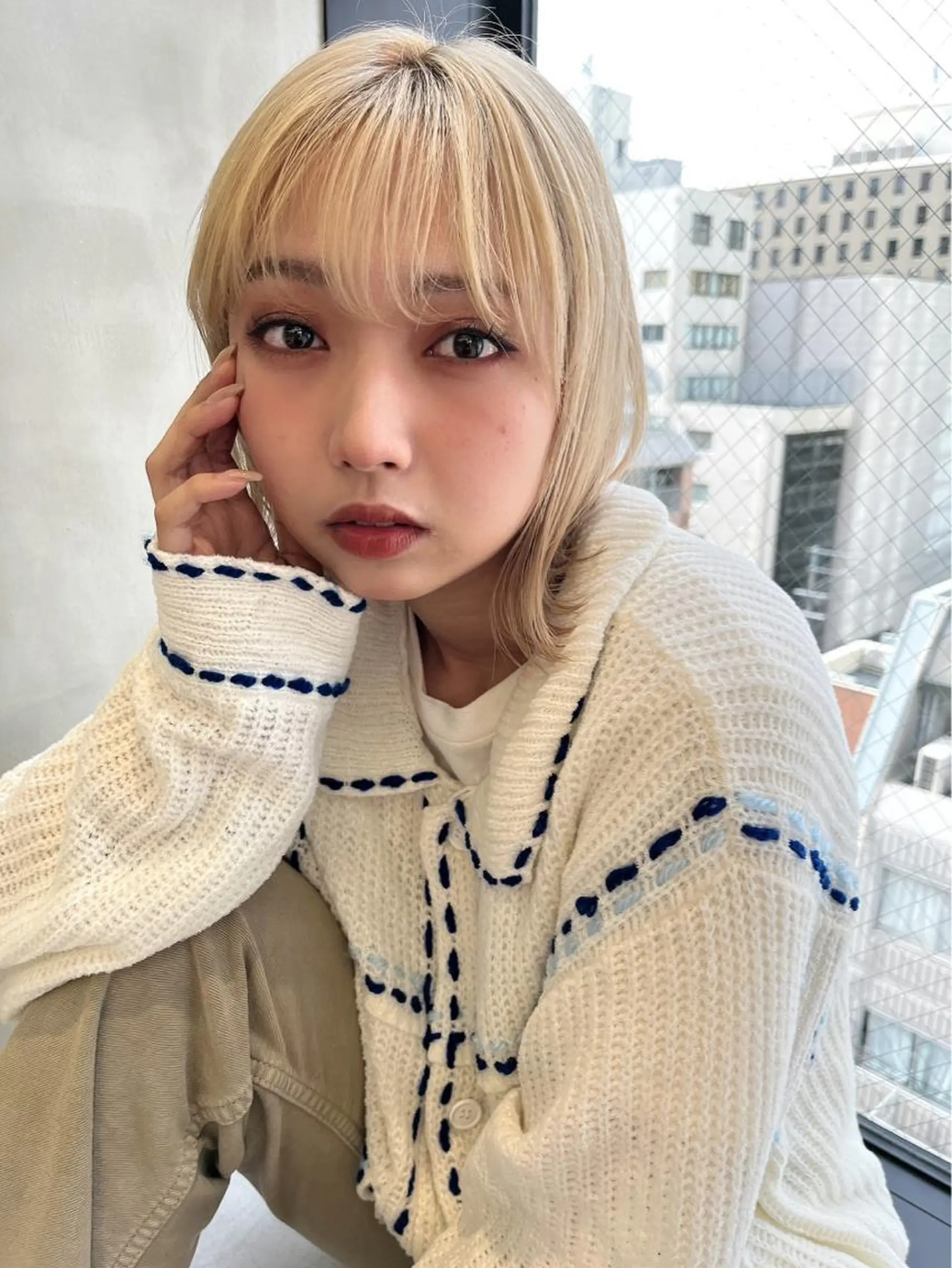 ミディアム カット ヘアカラー トリートメント Yurina 💖透明感カラー💖のヘアスタイル