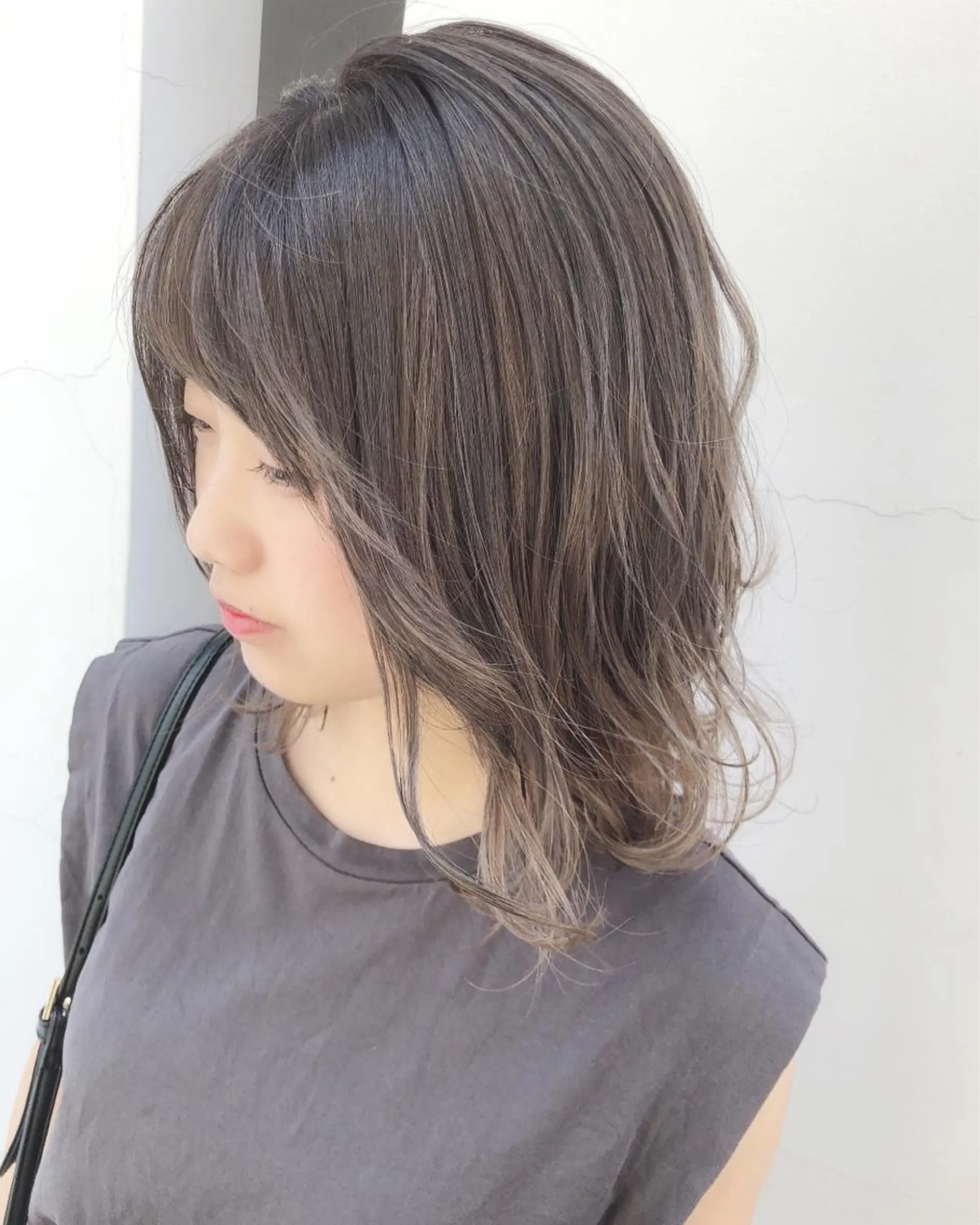 ミディアム カラー ヘアカラー 具志 正太のヘアスタイル
