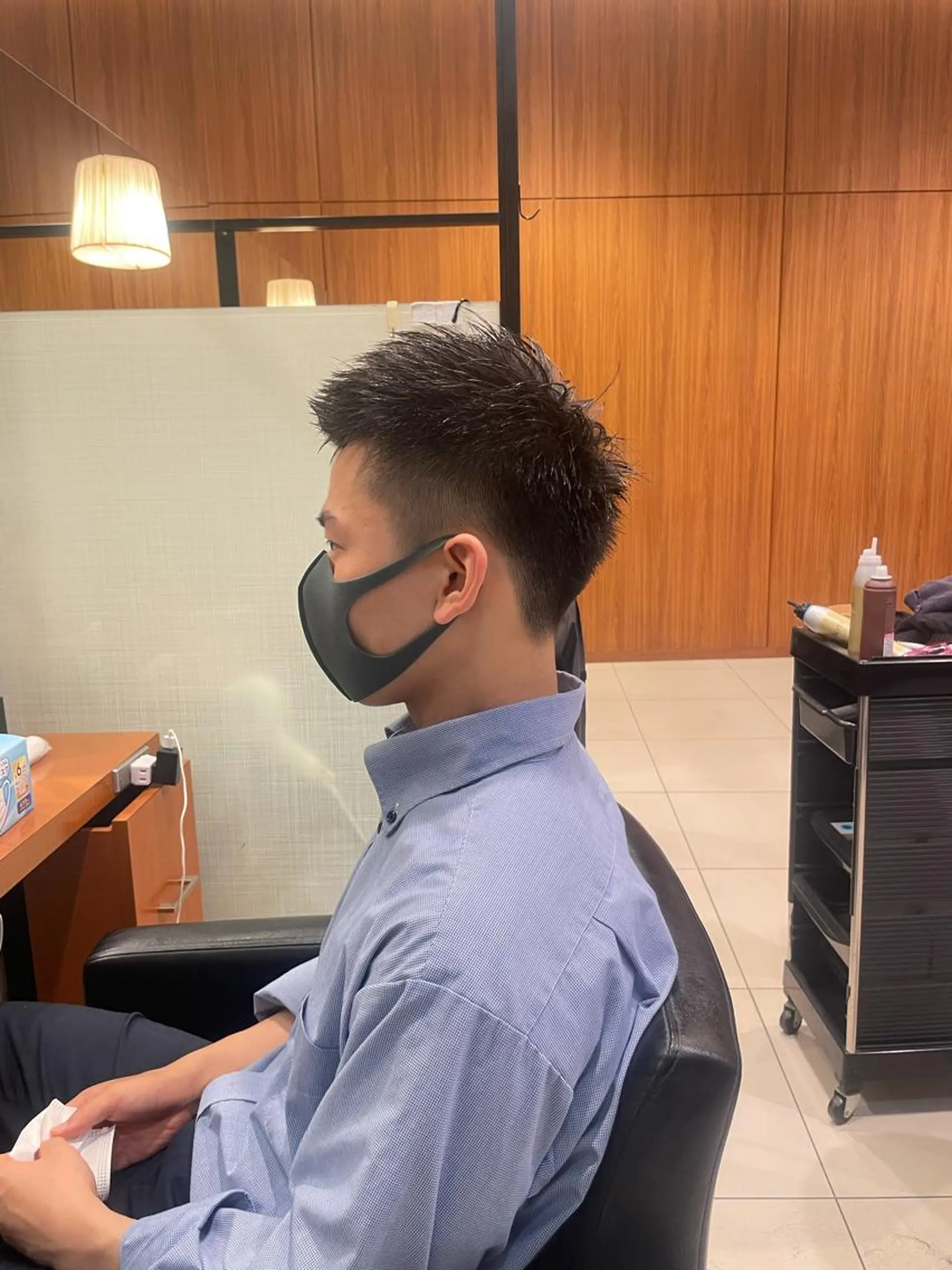 ショート メンズ 髙田 千華 髪質改善ストレートのヘアスタイル