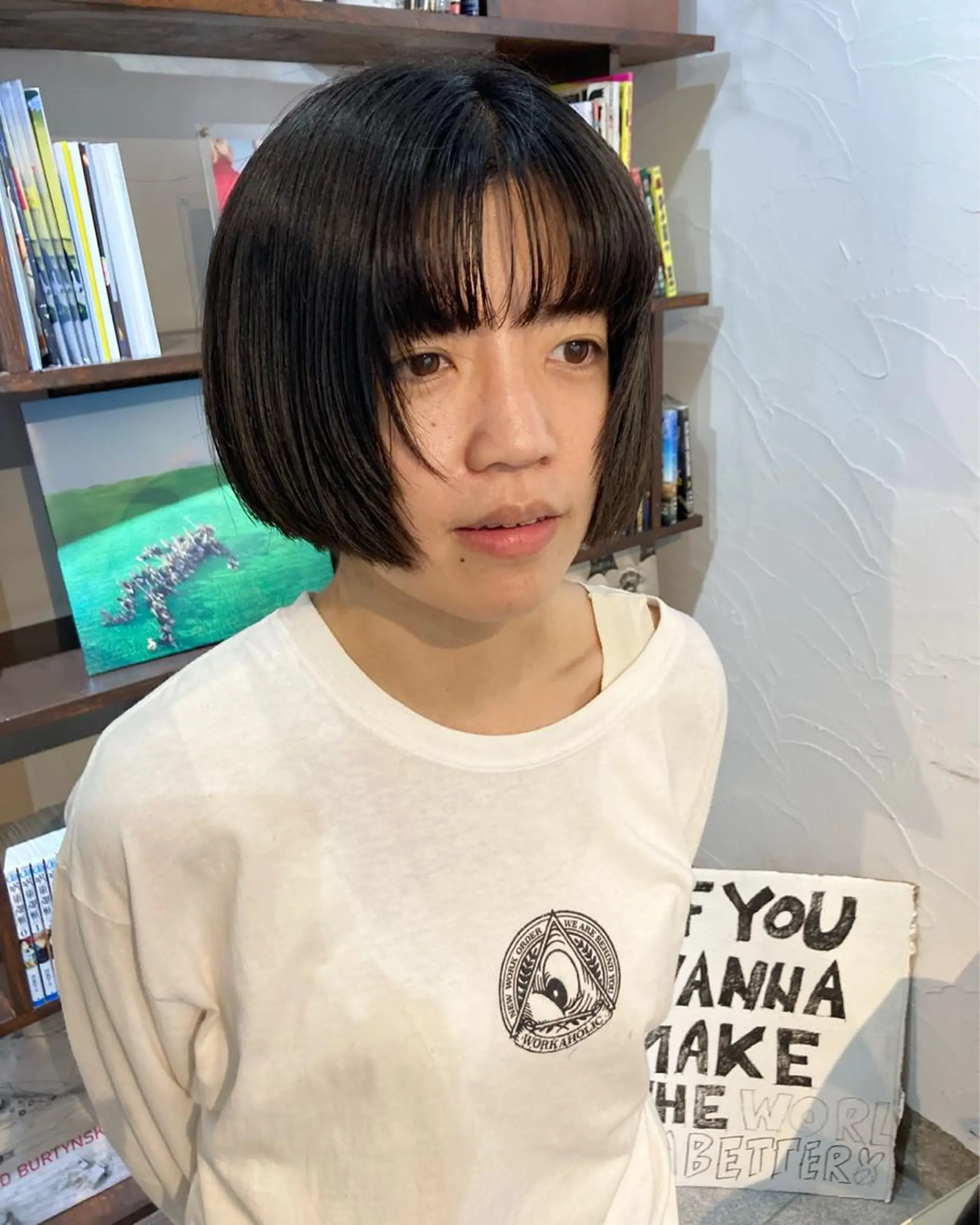 ショート 顔まわりレイヤー レイヤーカット 金田 夏野のヘアスタイル