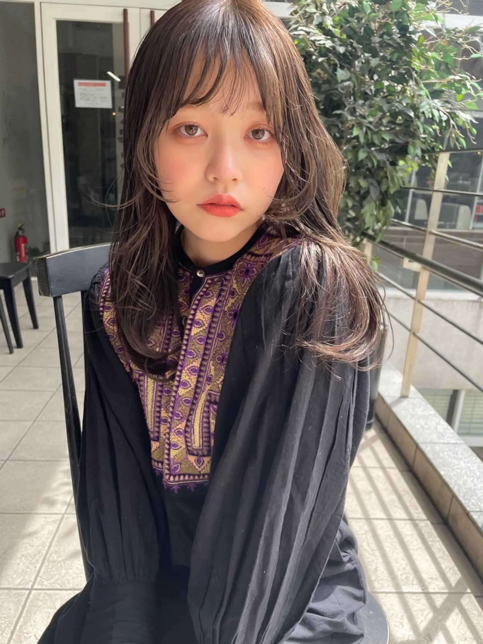 ミディアム ヘアカラー 福岡美容室Daisy hairのヘアスタイル