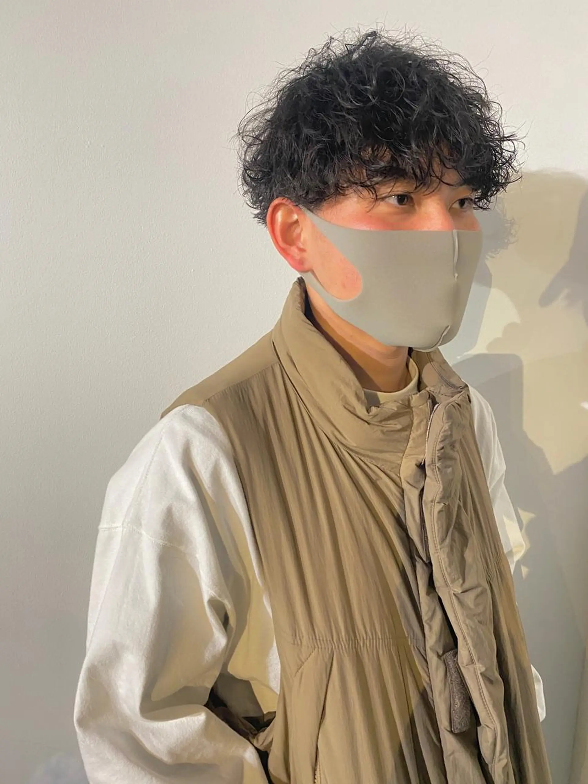 ショート パーマ メンズ メンズブリーチ コンマヘア フェードカット メンズハイライト カルマパーマ 🔹YUTA🔹 メンズパーマのヘアスタイル