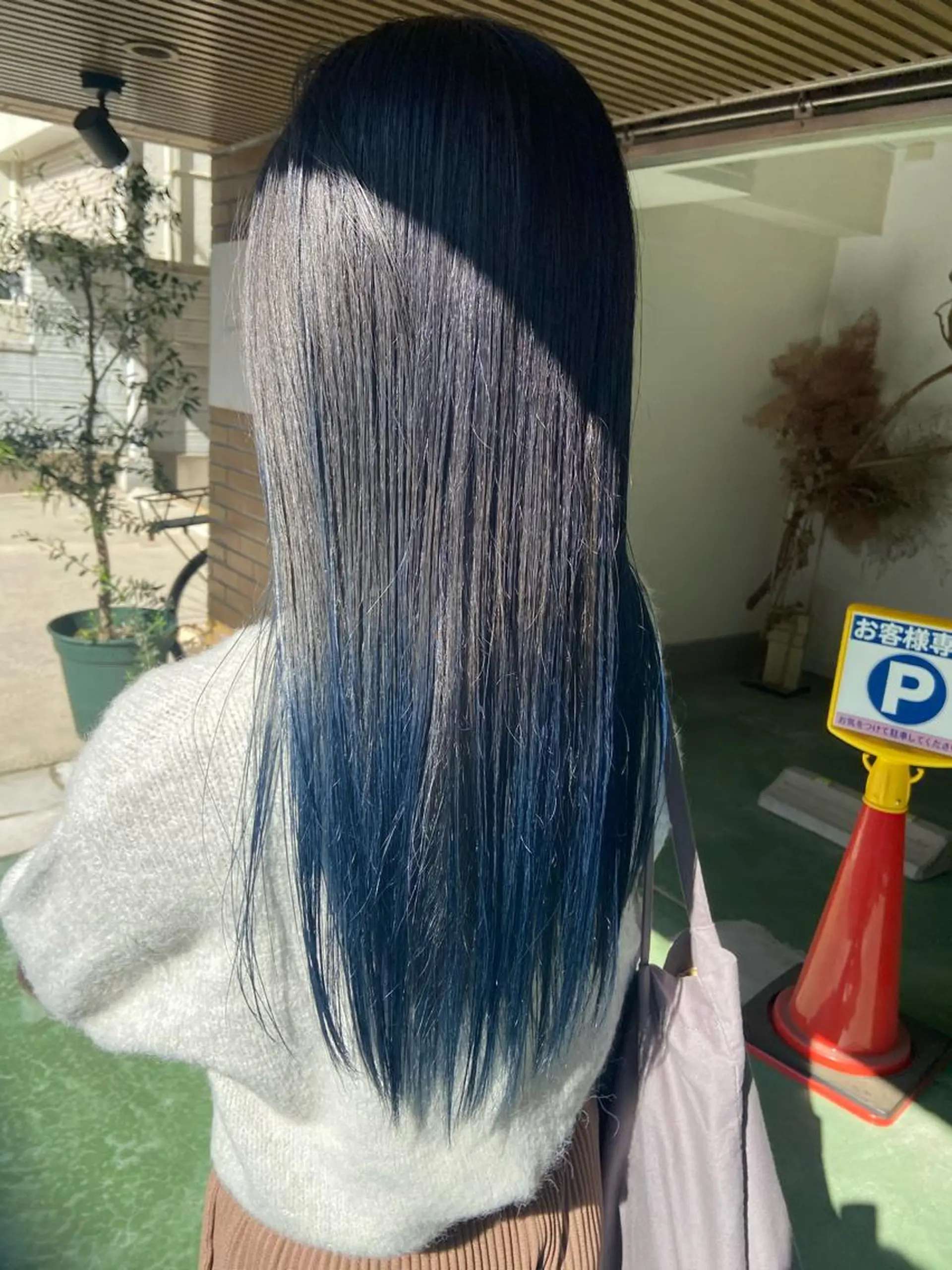 ロング カラー ブリーチ イルミナカラー 田中 あやなのヘアスタイル