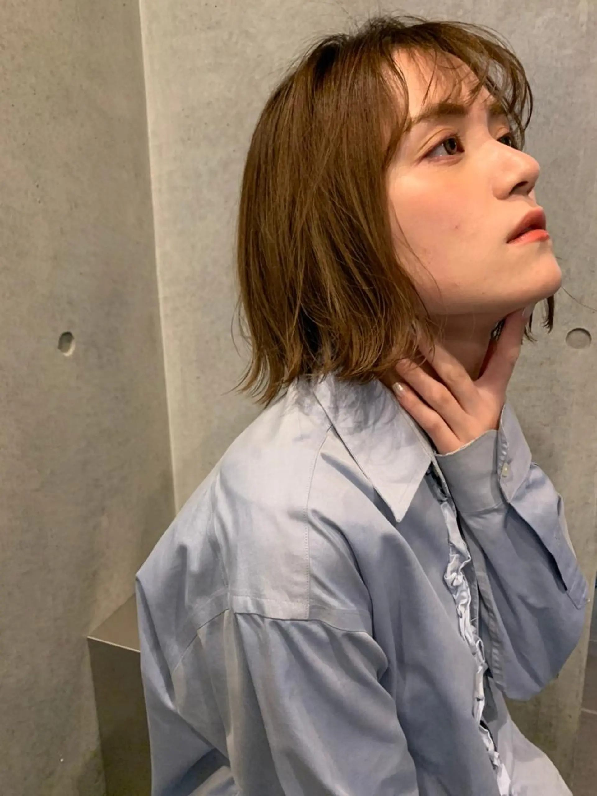 ショート カラー パーマ ダブルカラー グラデーションカラー ハイライトカラー イルミナカラー インナーカラー CEINE＋ officialのヘアスタイル