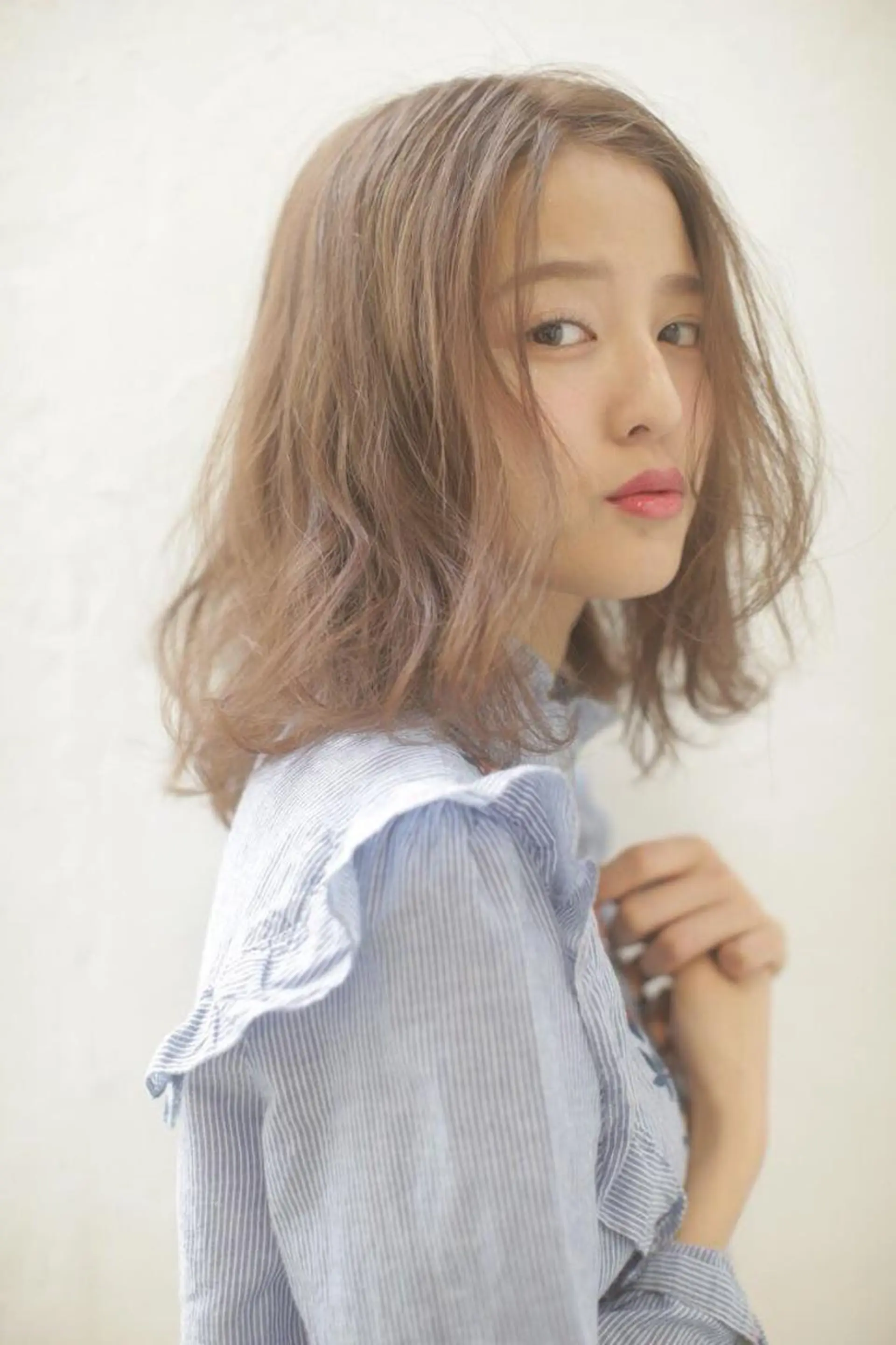 ミディアム パーマ ミディアムパーマ THINK SHOP KANTAのヘアスタイル