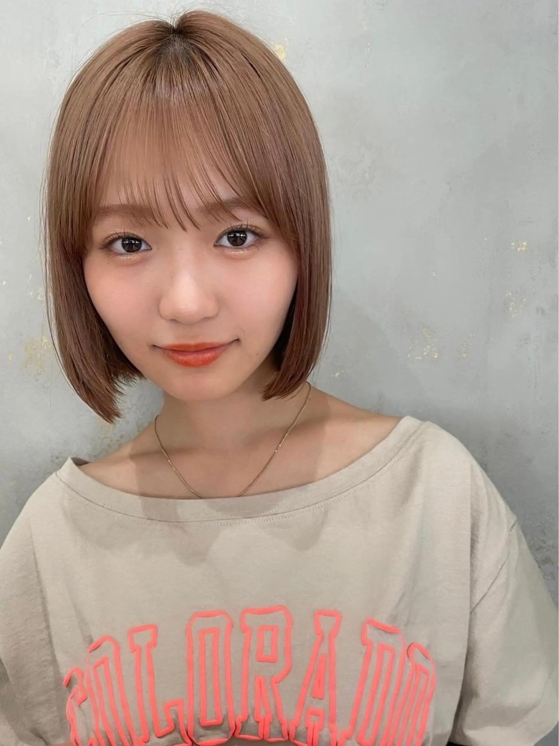 ショート カラー 木元 瑛✂︎ボブのヘアスタイル