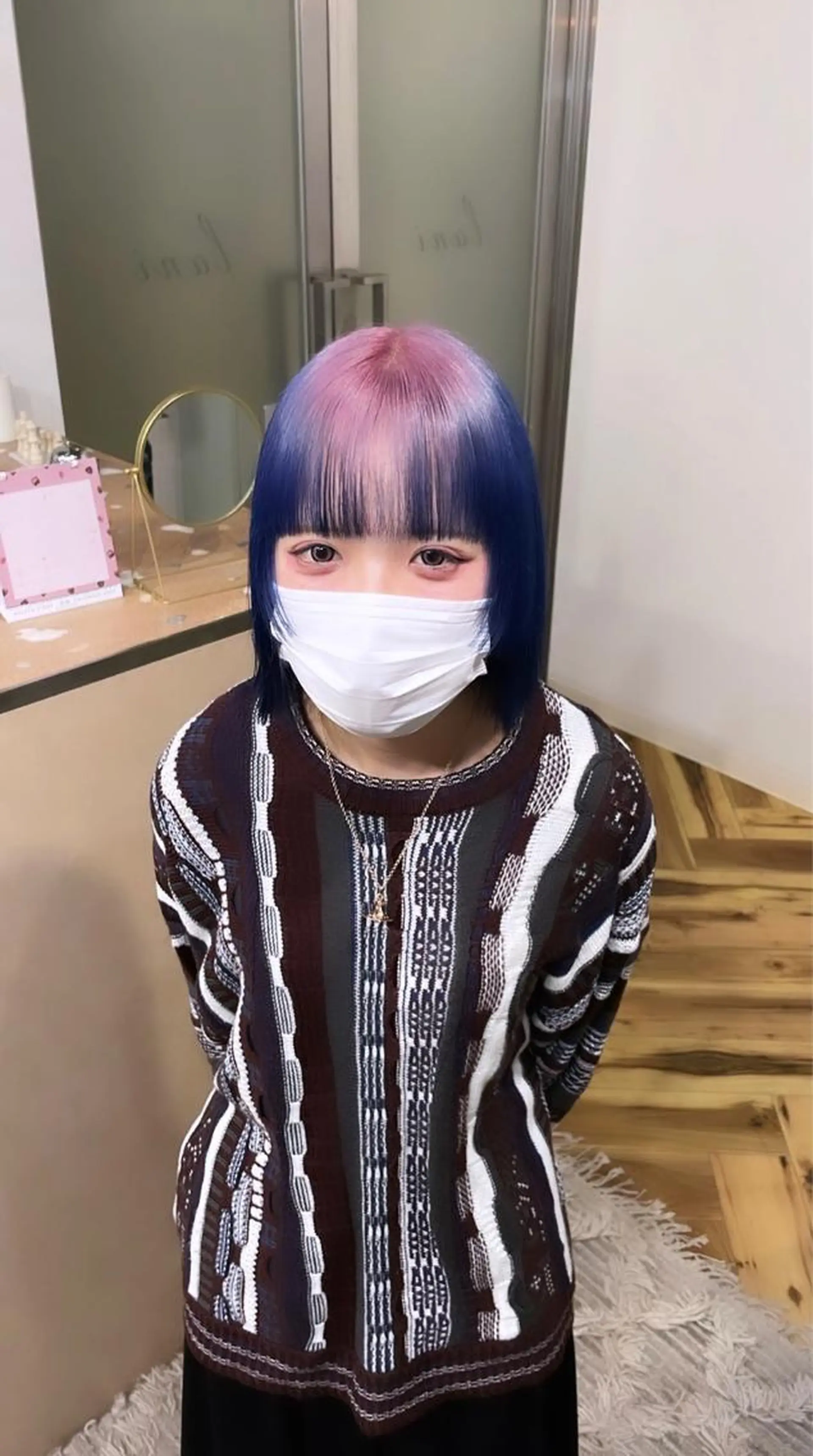 ミディアム カラー カット ヘアカラー 有人/バレイヤージュ /シャドールーツのヘアスタイル