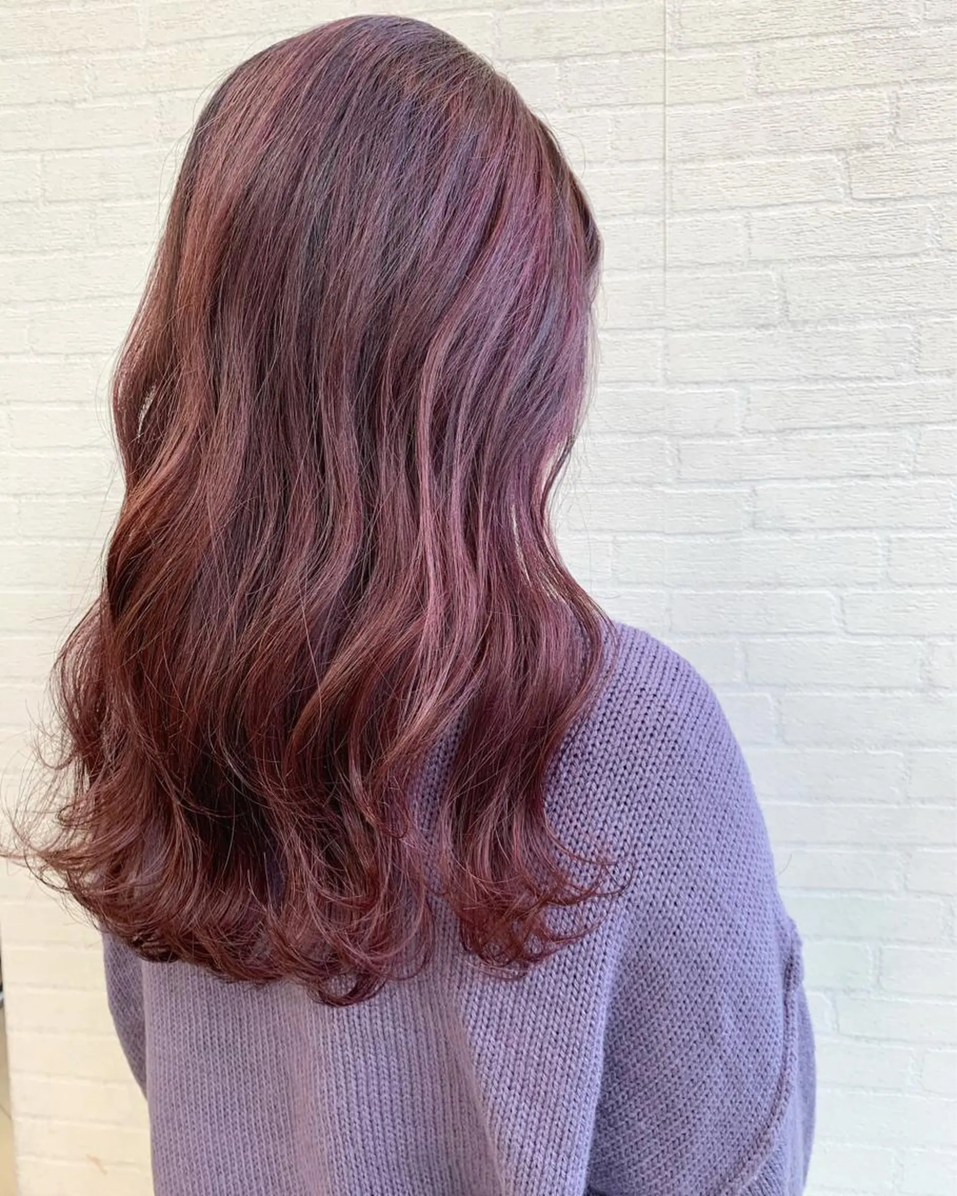 ロング カラー ブリーチ 立川 奈那子のヘアスタイル