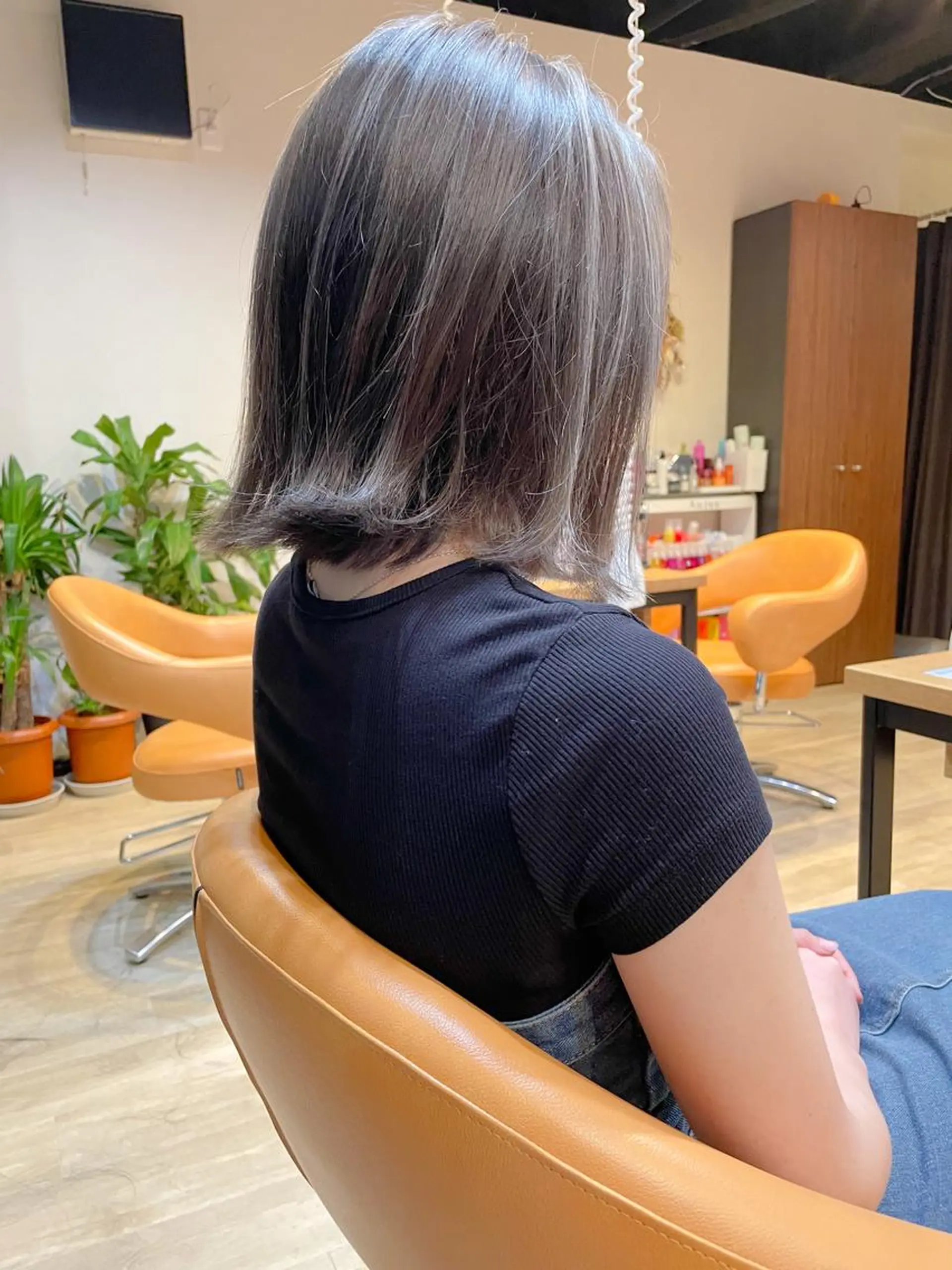ミディアム カラー ハイライトカラー ボブ ハイライト ヘアカラー 髪質改善/ブリーチ 田代 龍我のヘアスタイル