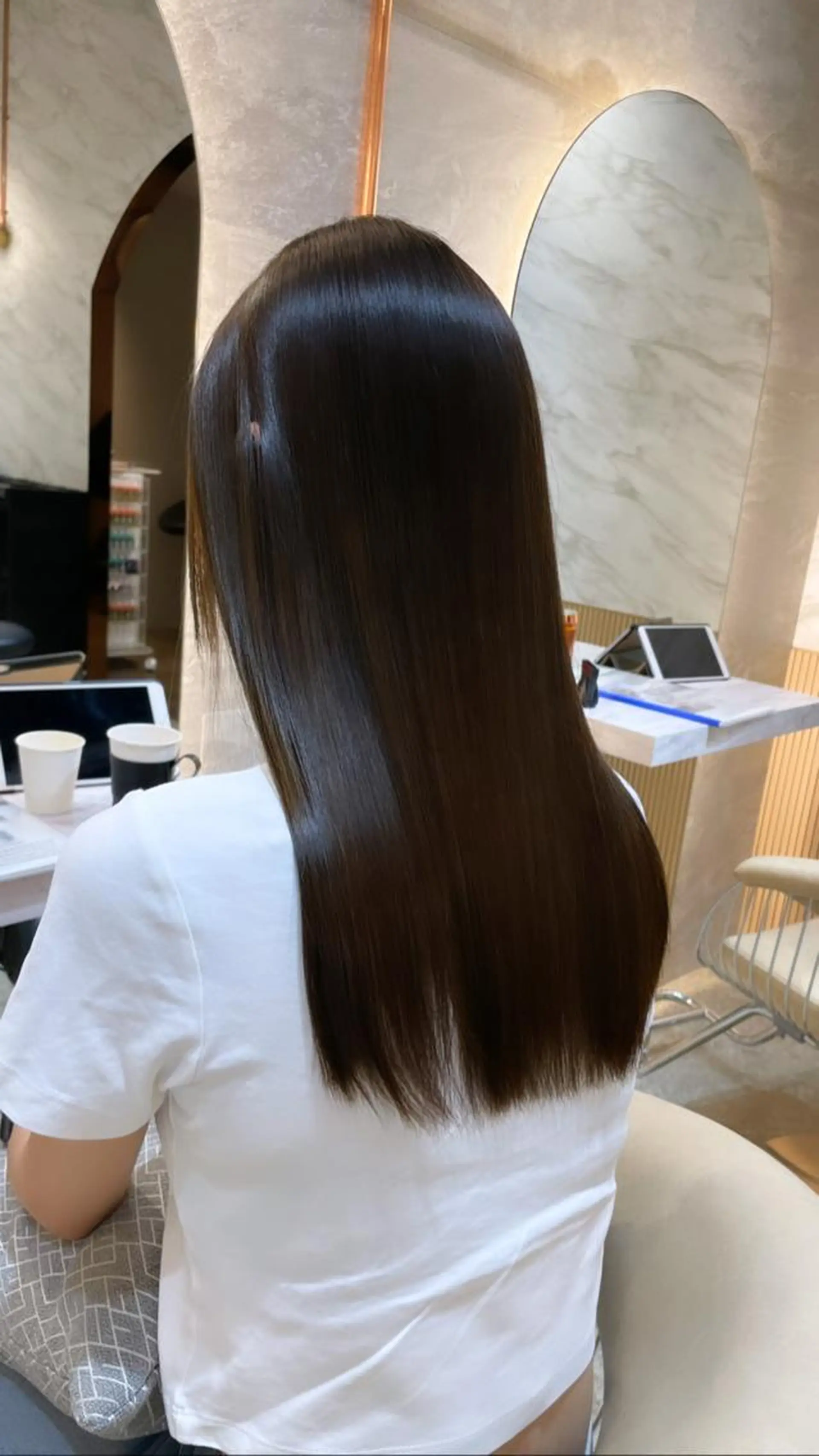 ロング カラー カット 縮毛矯正 トリートメント レイヤー/韓国ヘア 縮毛矯正🫧鈴木颯のヘアスタイル