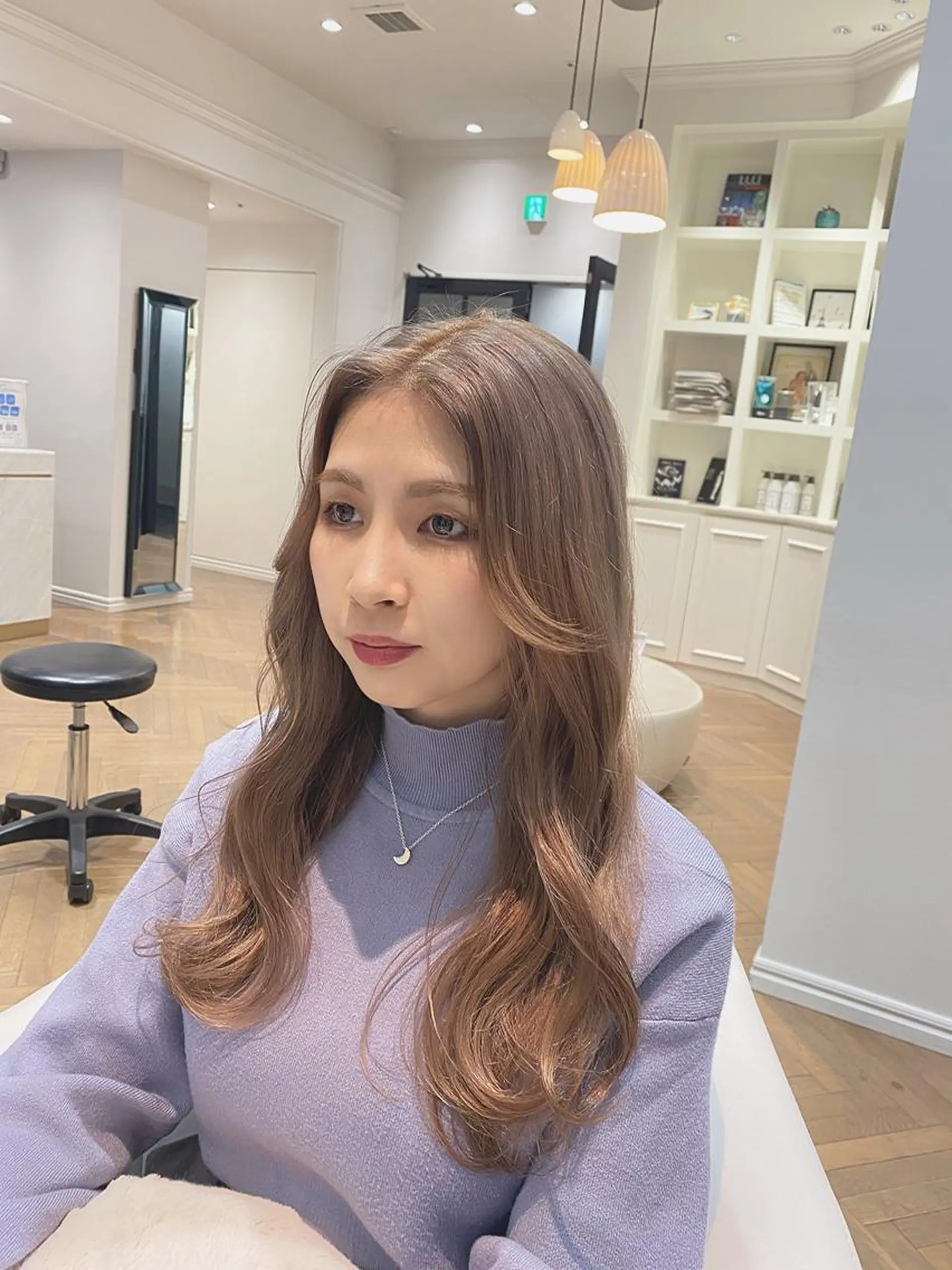 ロング カラー ハイトーンカラー 韓国風ヘア 和歌山韓国ヘア🌙 MOEのヘアスタイル