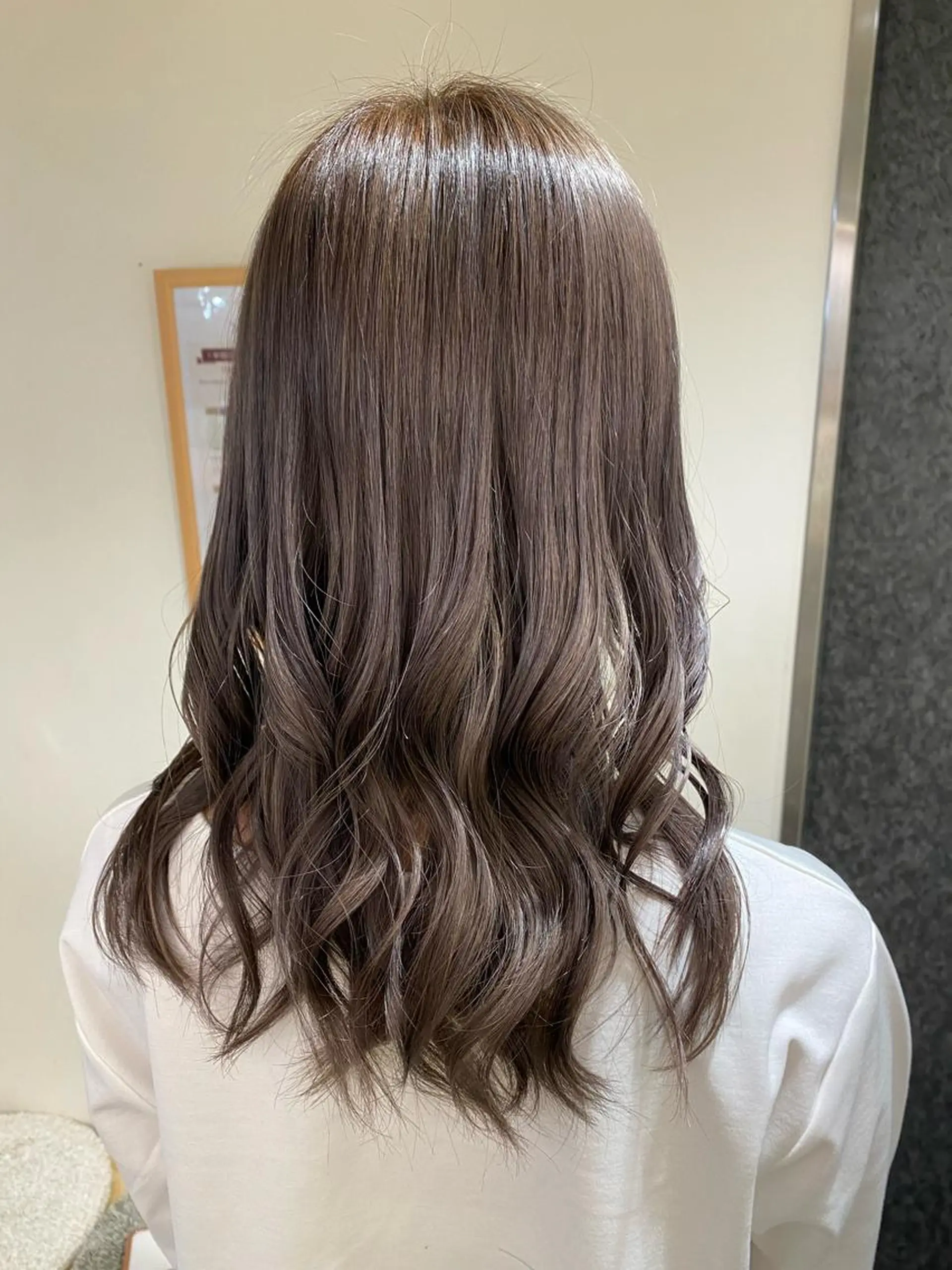 ミディアム カラー ヘアアレンジ ブリーチ 透明感カラー グレージュ ヘアカラー ボブ /ニュアンス/ satomi🧸💖のヘアスタイル