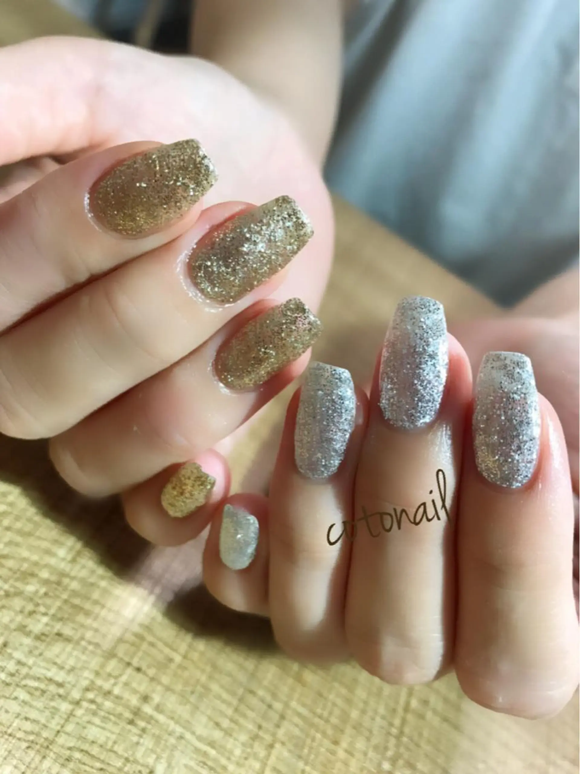 ロング ネイル シンプルネイル ツメトマツゲ .のネイルデザイン