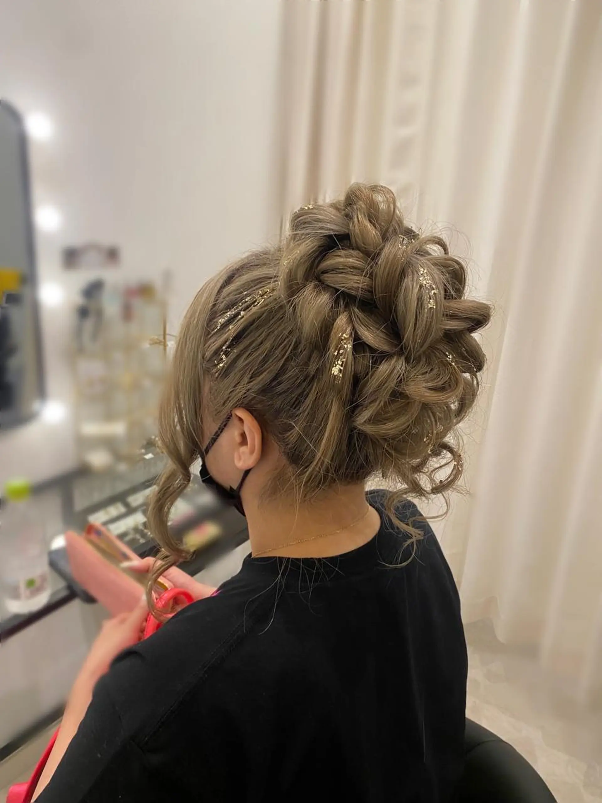 ロング ヘアアレンジ ヘアセット Mikazuki オーナーTeradaのマツエク・マツパデザイン